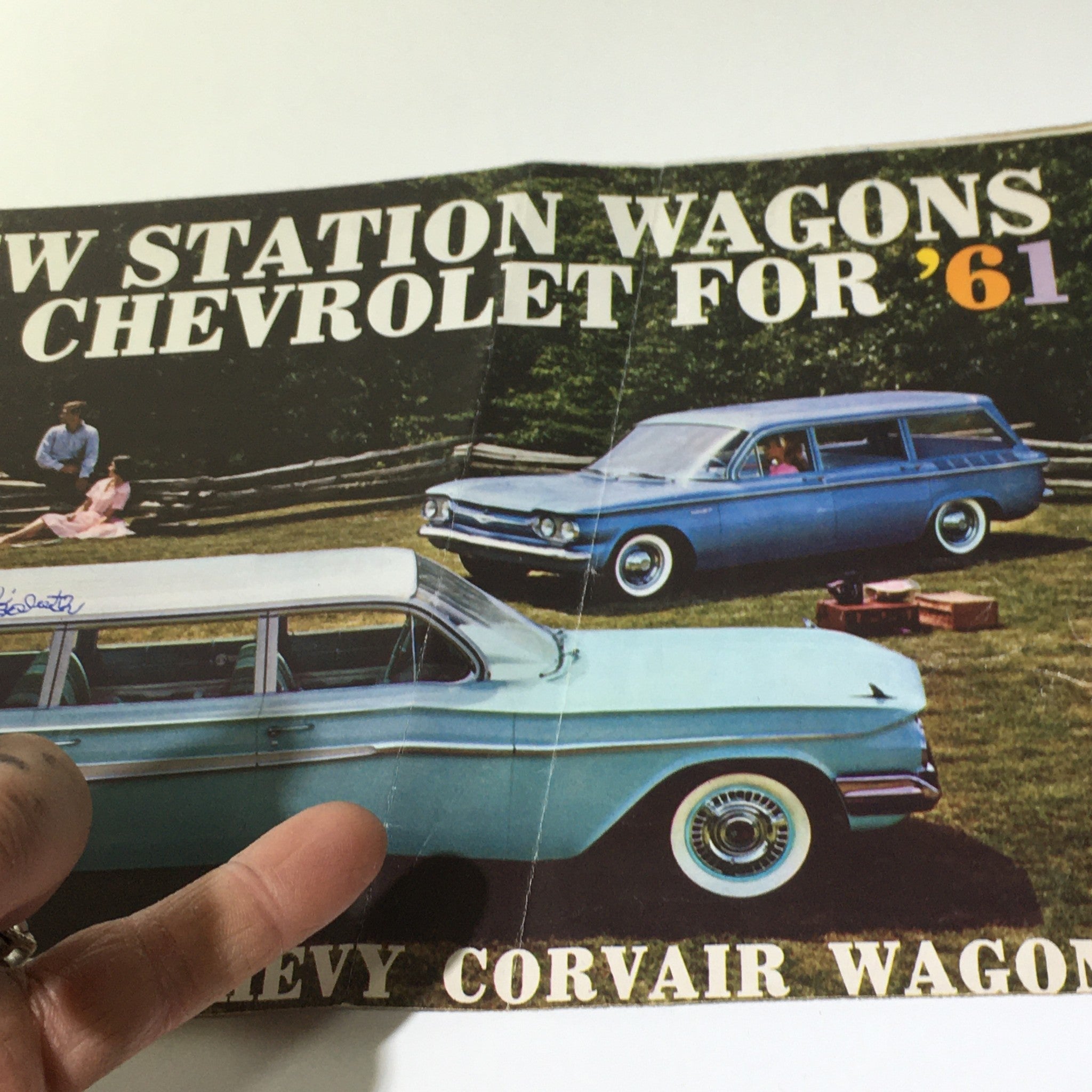 1961 10 New Station Wagons for Chevrolet 4 Chevy Corvair Wagons Catalog Brochure