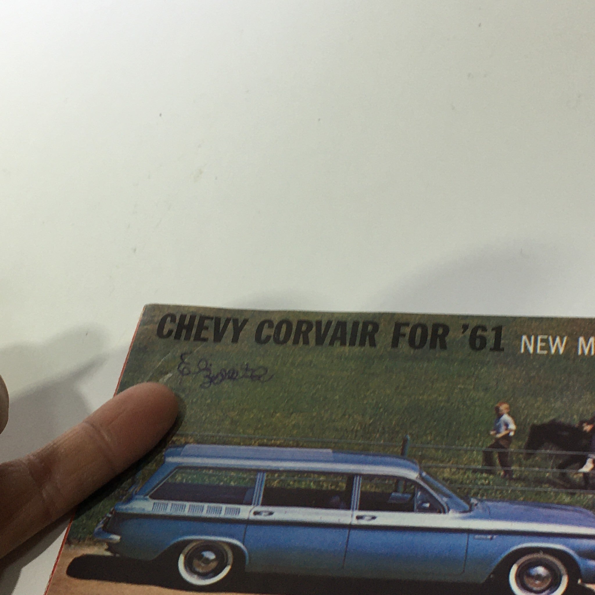 1961 Chevy Corvair 500 4-Door Sedans 4-Speed Powerglide Car Catalog Brochure