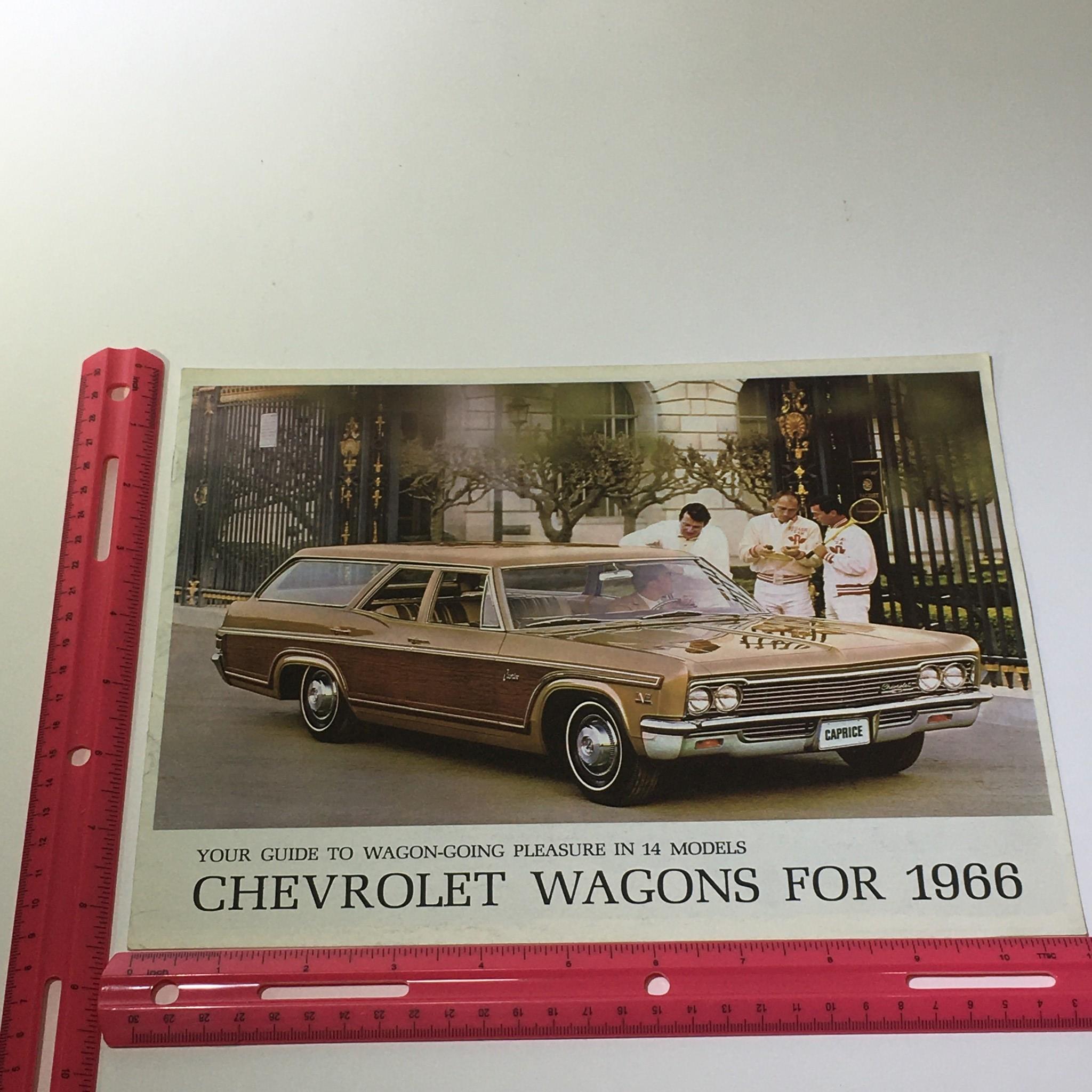 1966 Chevrolet Wagon-Going Caprice 4-Door 2-Seat Wagon Car Catalog Brochure