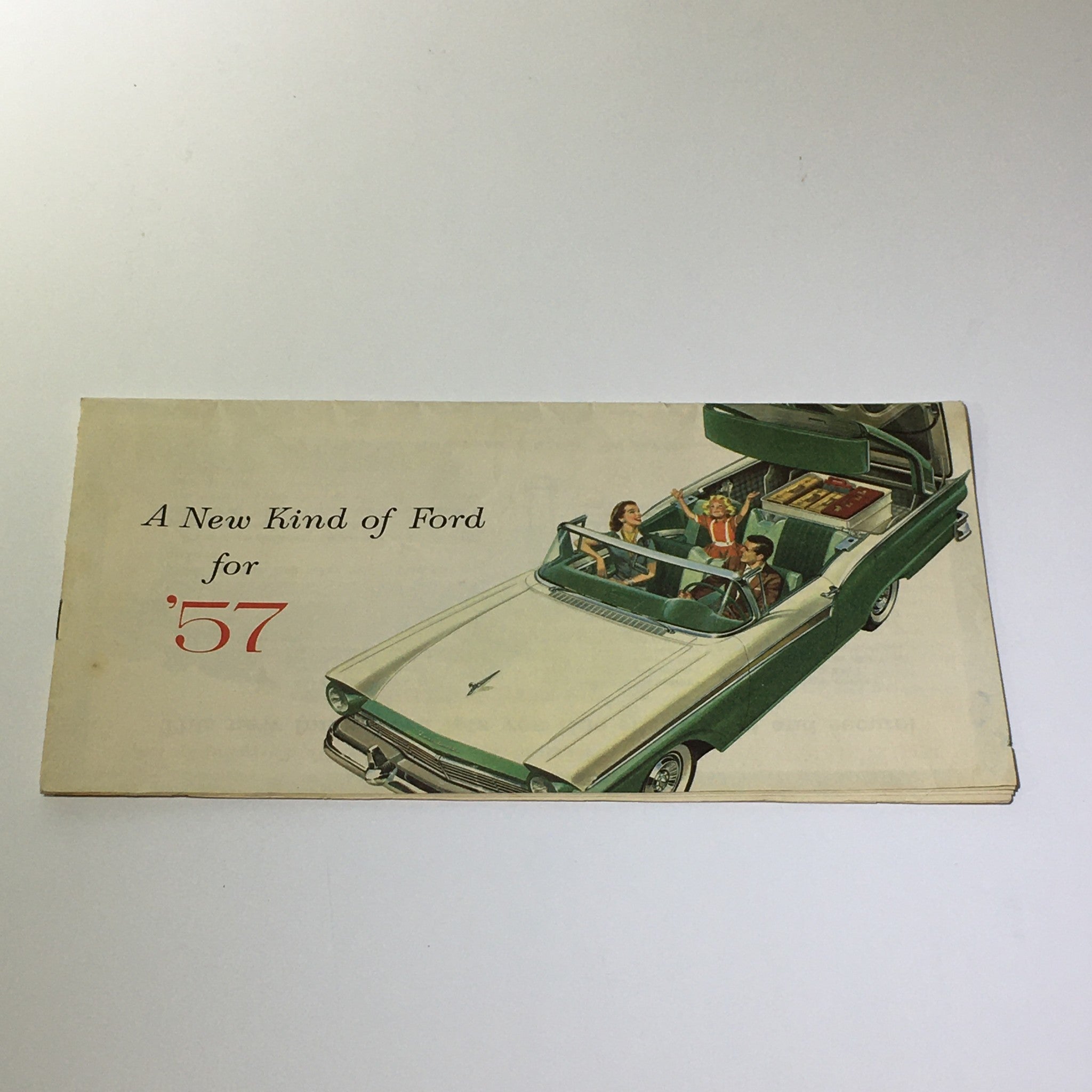1957 Ford Skyliner Hide-Away Hardtop 4-Way Power Front Seat Car Catalog Brochure