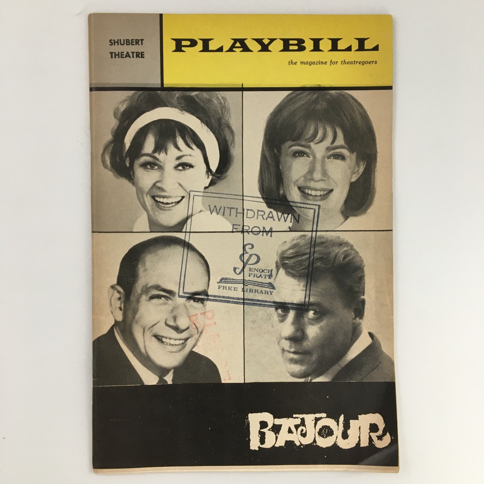 1964 Playbill Shubert Theatre Bajour Musical Chita Rivera, Nancy Dussault