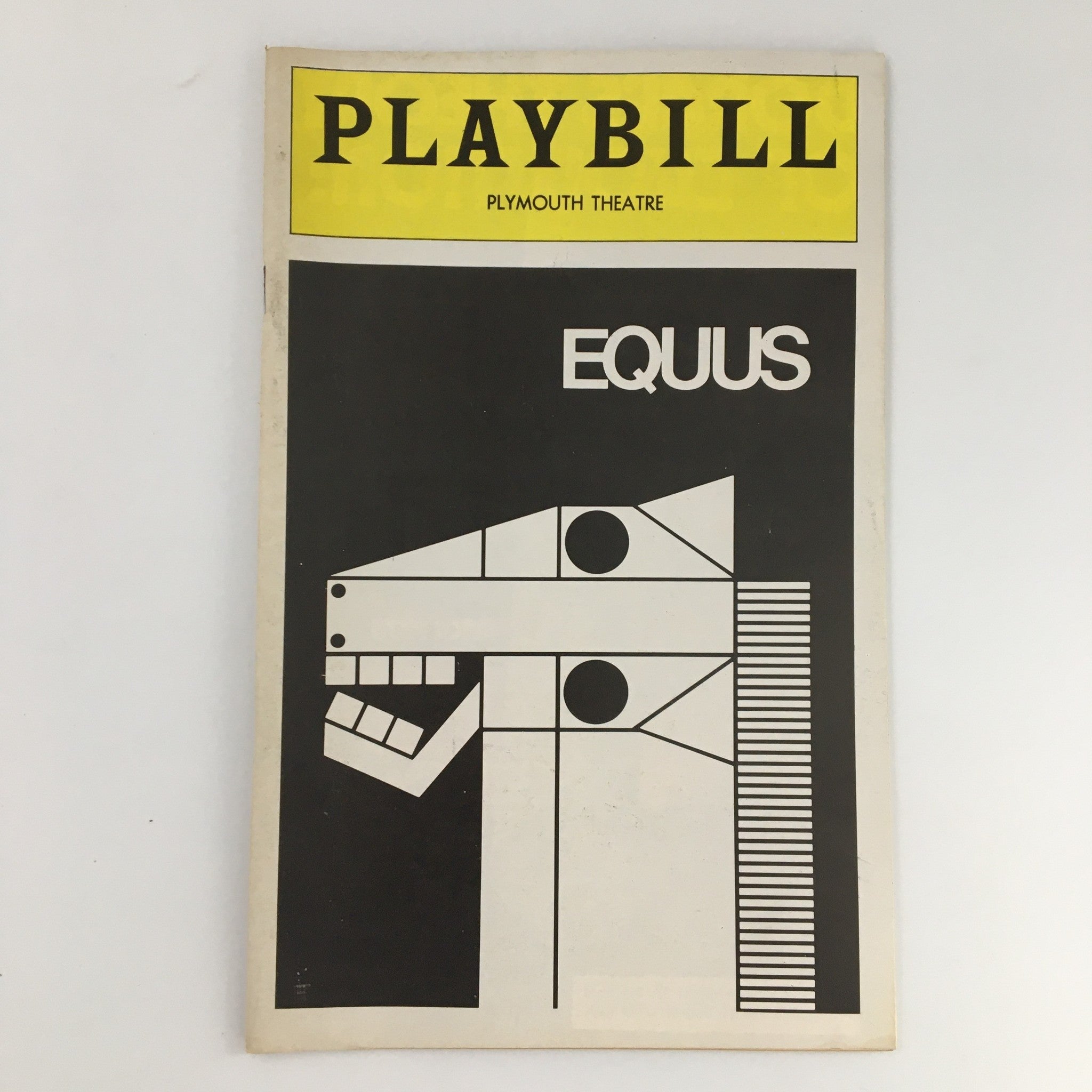 1975 Playbill Plymouth Theatre Equus Anthony Hopkins, Peter Firth, Mary Doyle