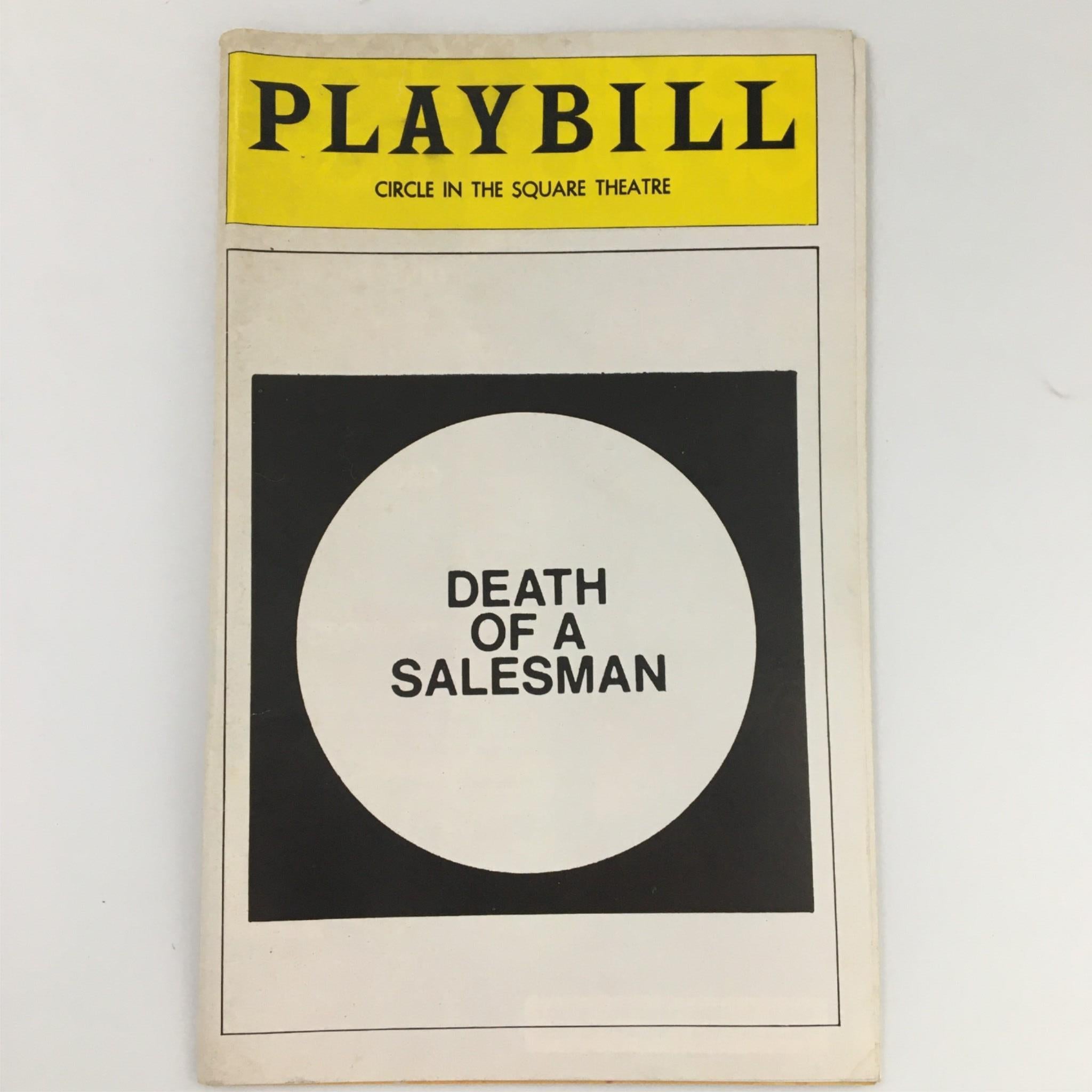 1975 Playbill Circle In The Square Theatre Death of a Salesman Julie Garfield