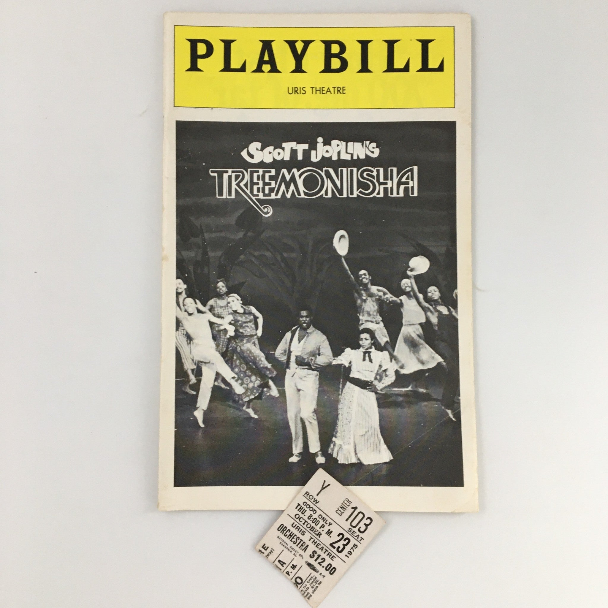 1975 Playbill Uris Theatre Treemonisha Carmen Balthrop, Betty Allen Curtis Rayam