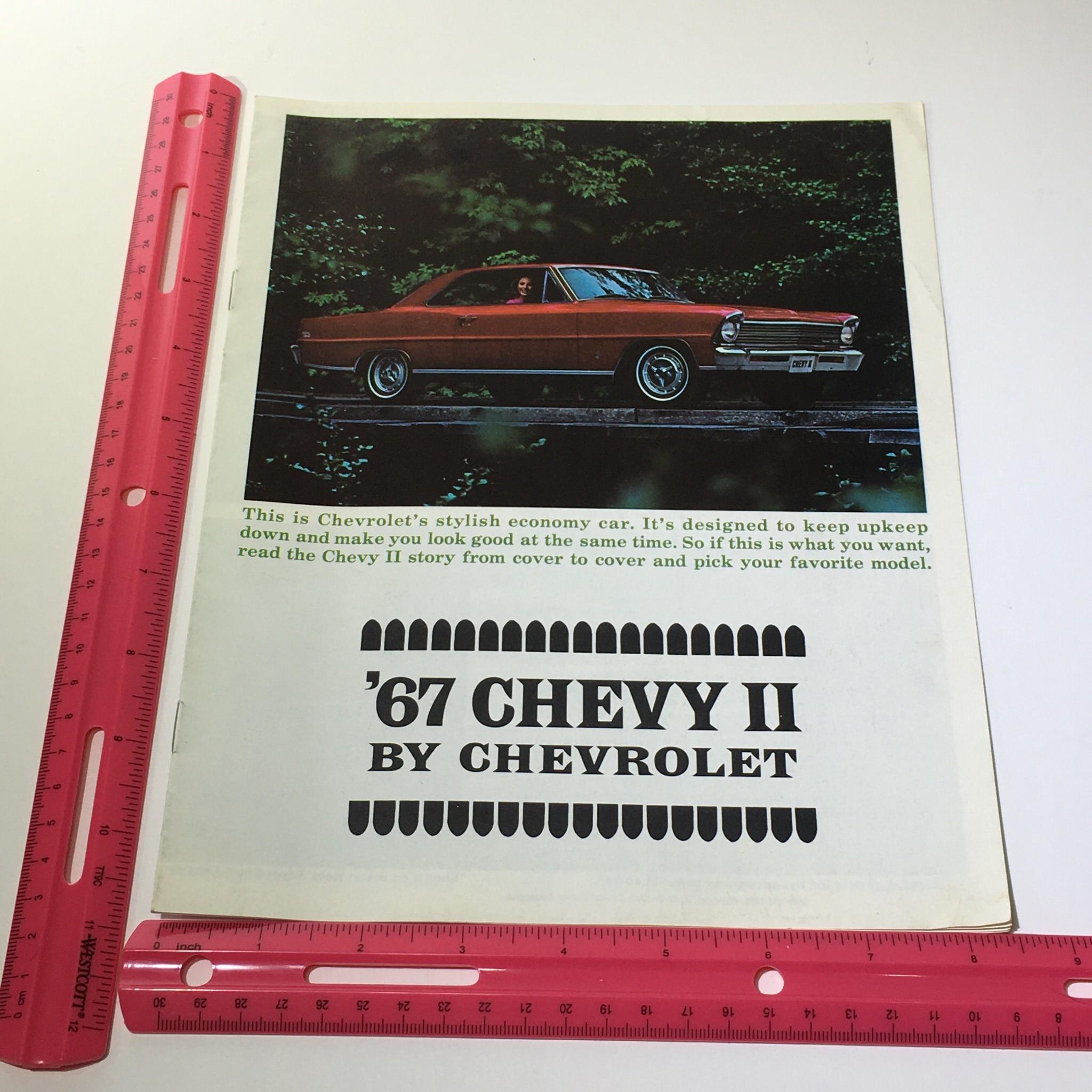 1967 Chevy II by Chevrolet Nova Super Sport Coupe V-8 Engines 4-Cylinder Catalog