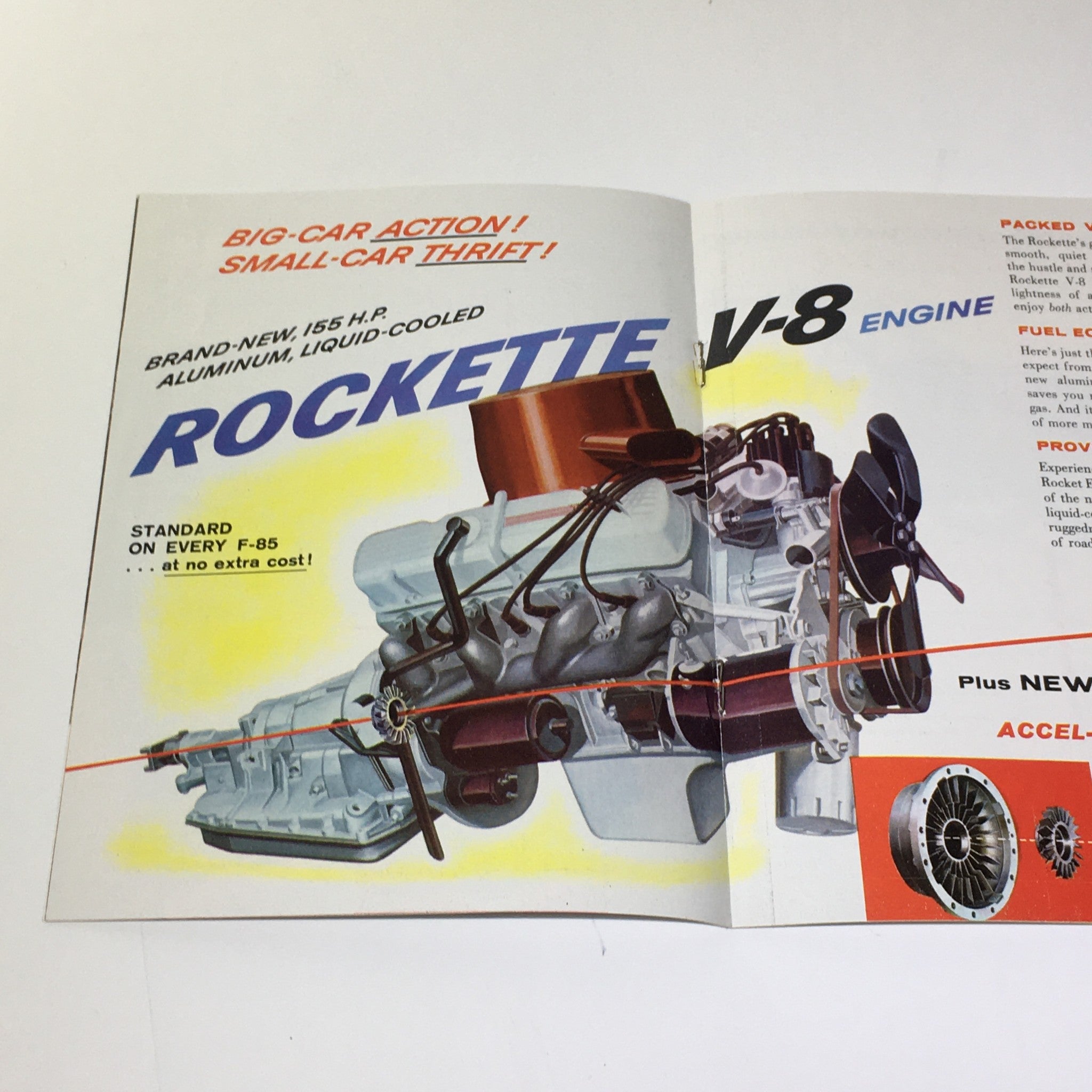 1961 F-85 by Oldsmobile 155-Horsepower Aluminum V-8 Engine Car Catalog Brochure