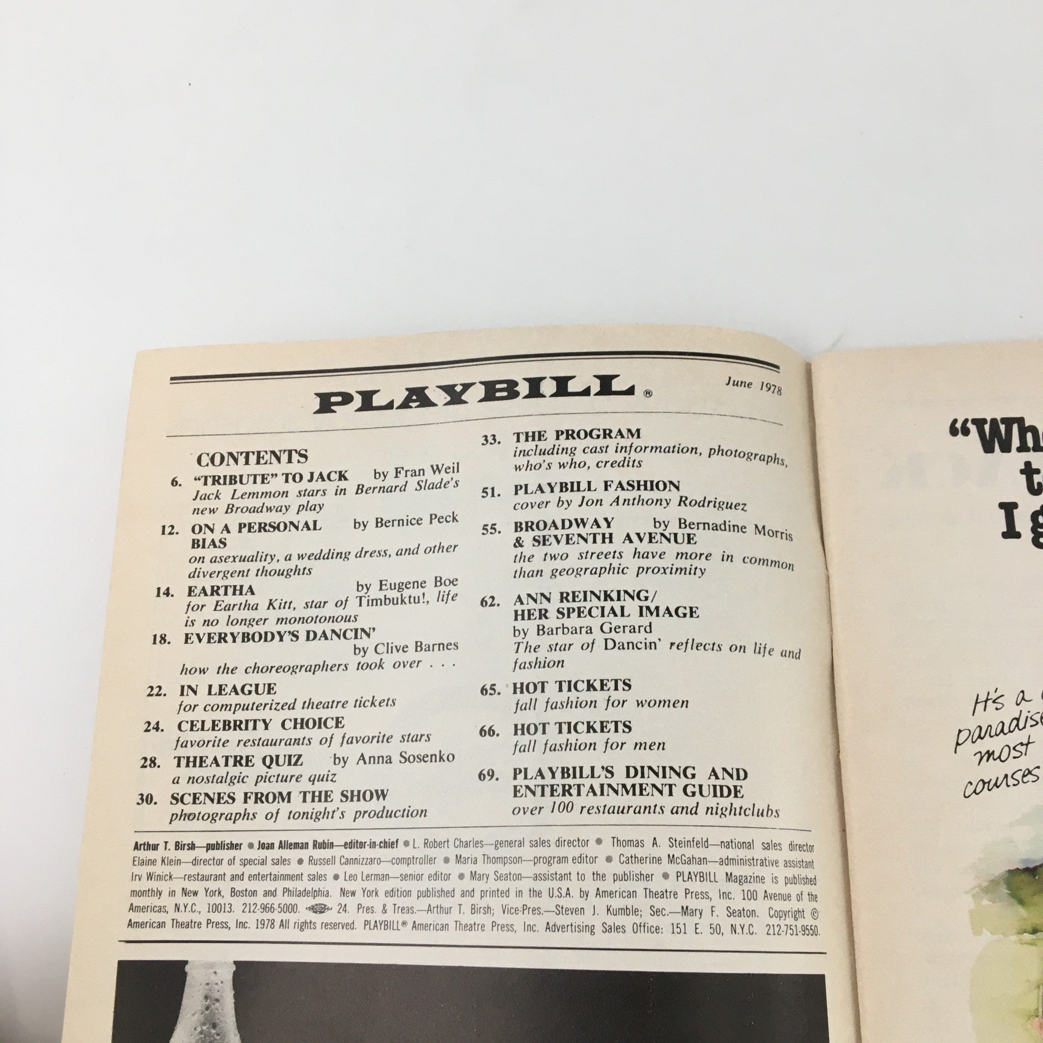 1978 Playbill 46th Street Theatre The Best Little Whorehouse in Texas Larry King