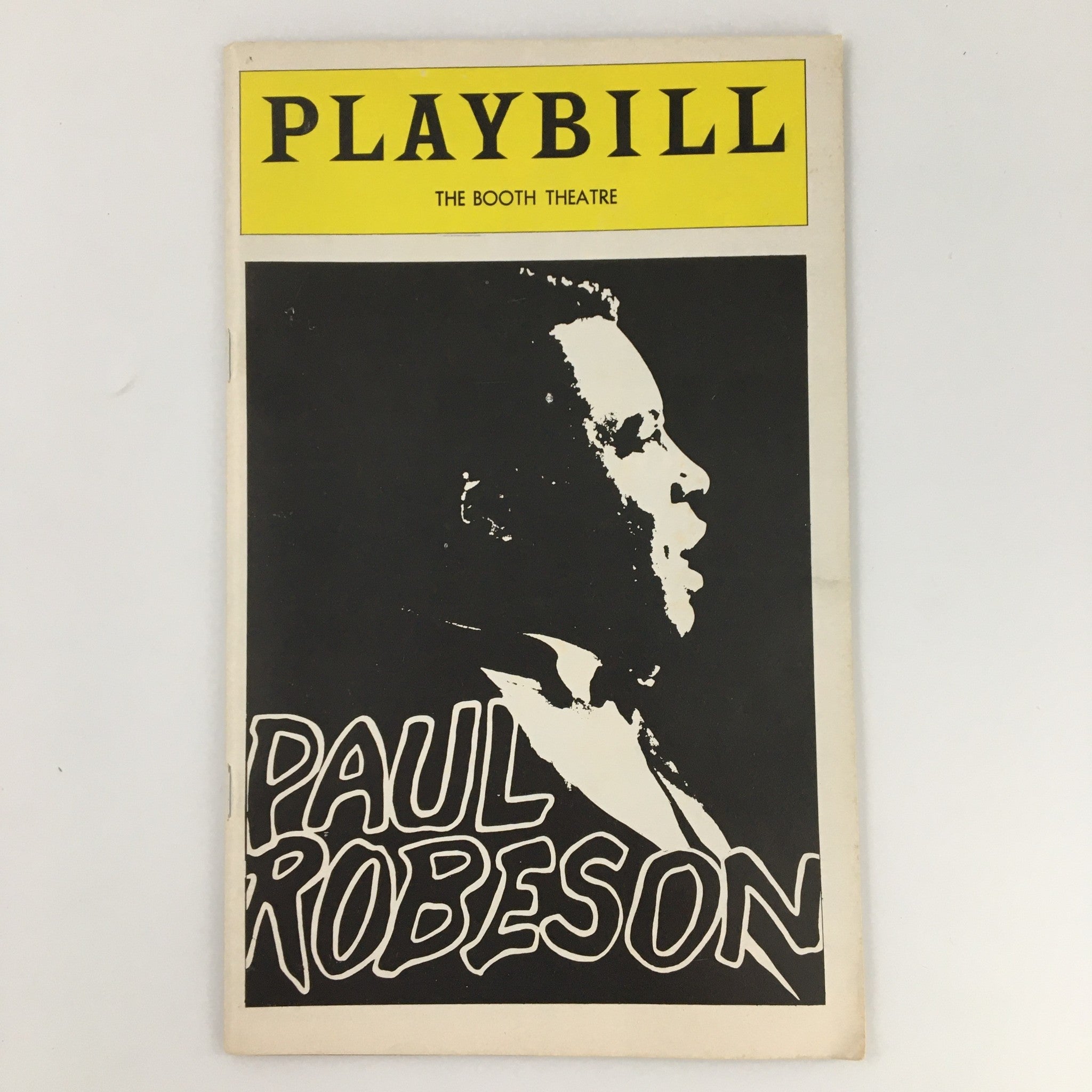 1978 Playbill The Booth Theatre Paul Robeson James Earl Jones and Burt Wallace