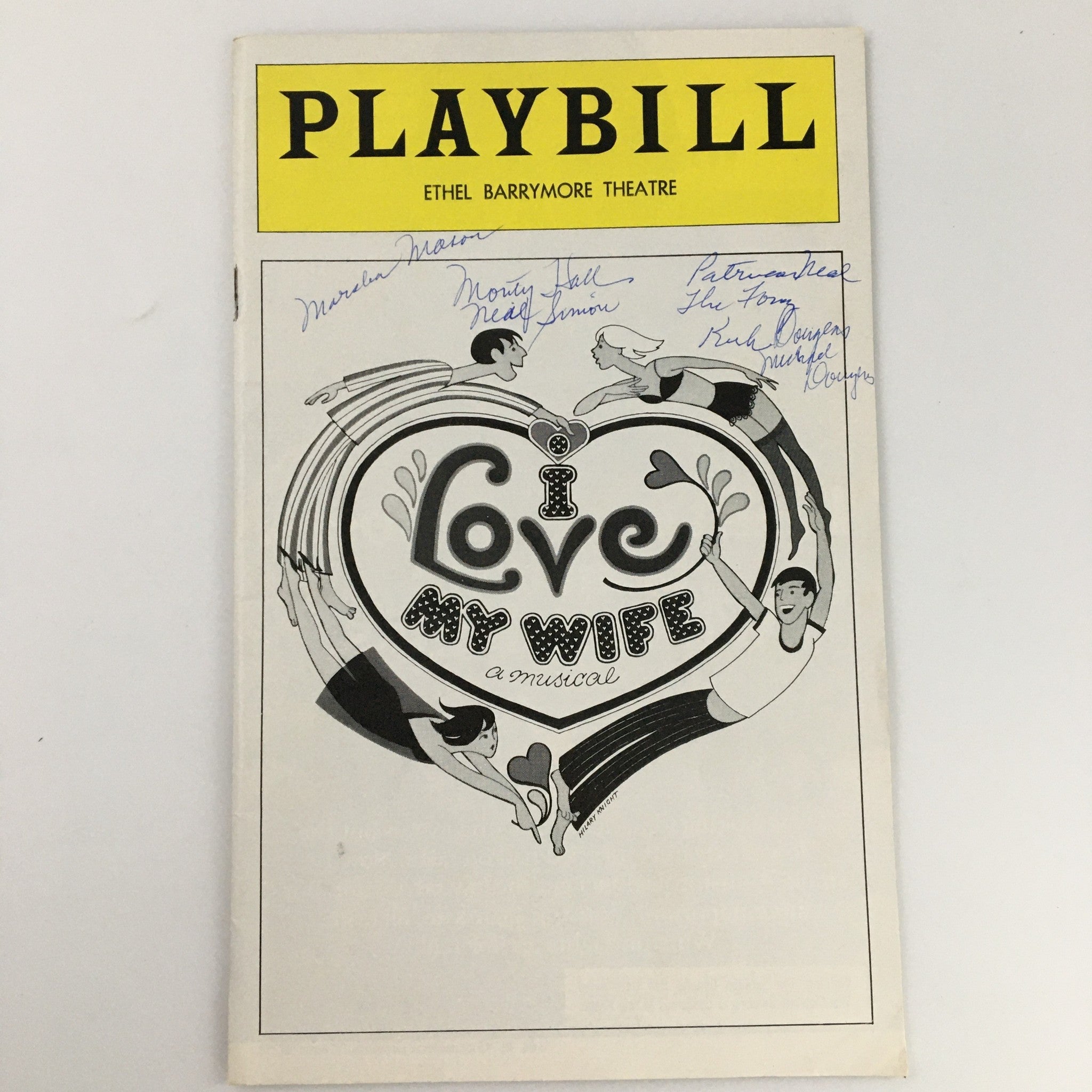 1977 Autographed Playbill Ethel Barrymore Theatre 'I Love My Wife' Lenny Baker