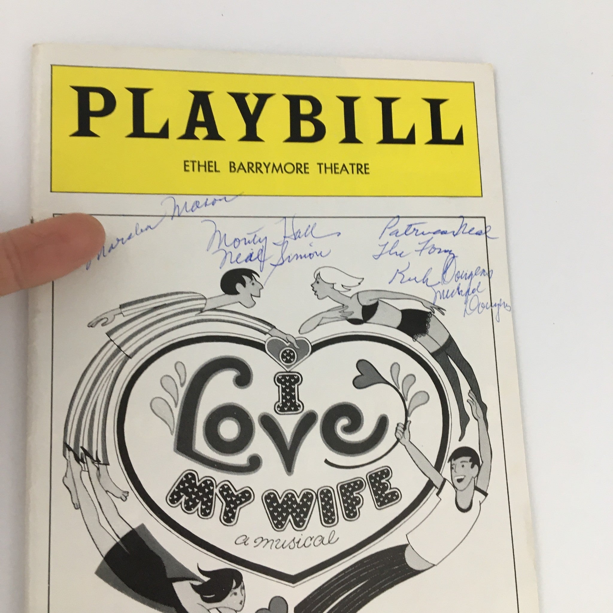 1977 Autographed Playbill Ethel Barrymore Theatre 'I Love My Wife' Lenny Baker