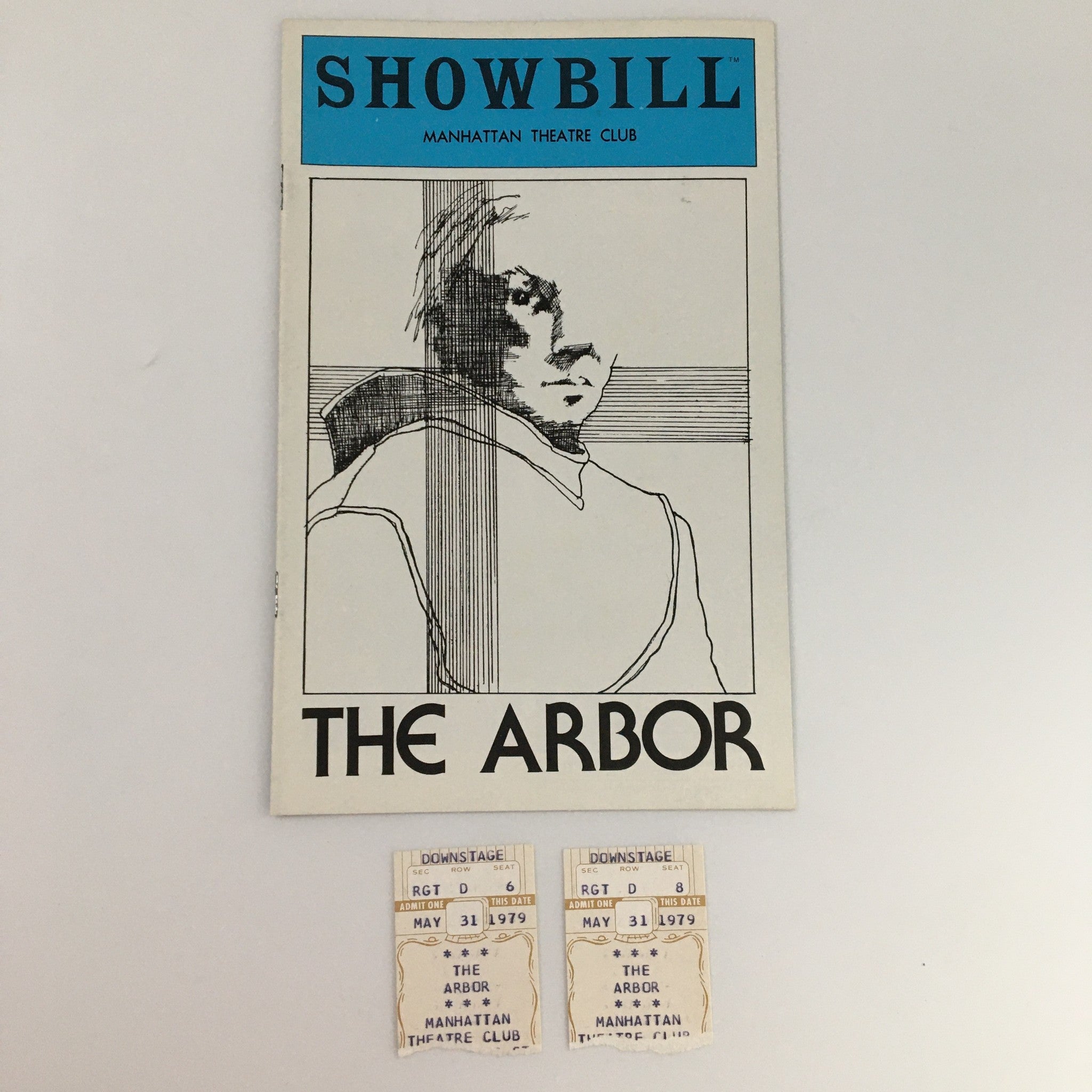 1979 Showbill Manhattan Theatre Club 'The Arbor' Robert Burke Rosemary Murphy