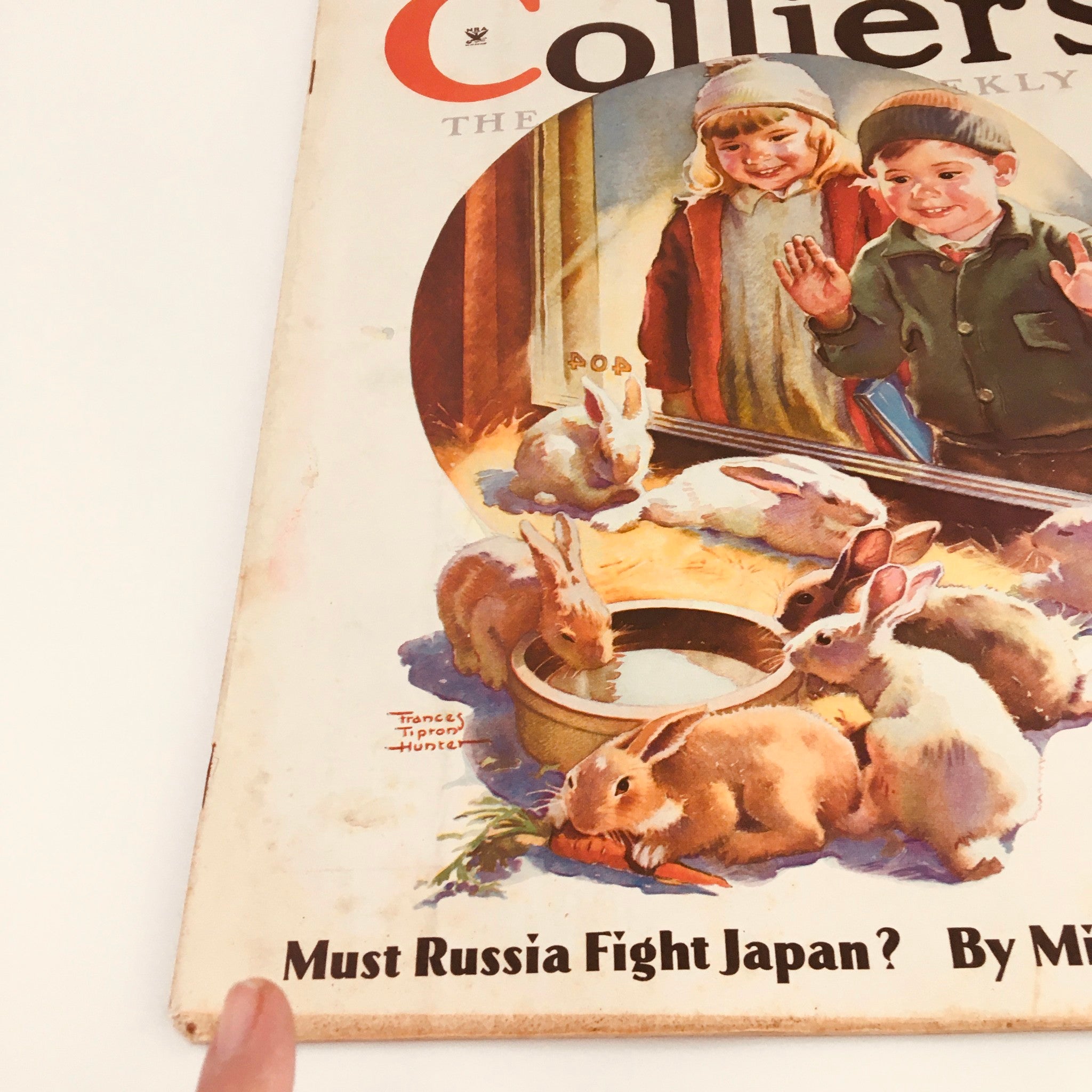 VTG Collier's Magazine April 7 1934 Easter Bunnies by Francis Tipton Hunter