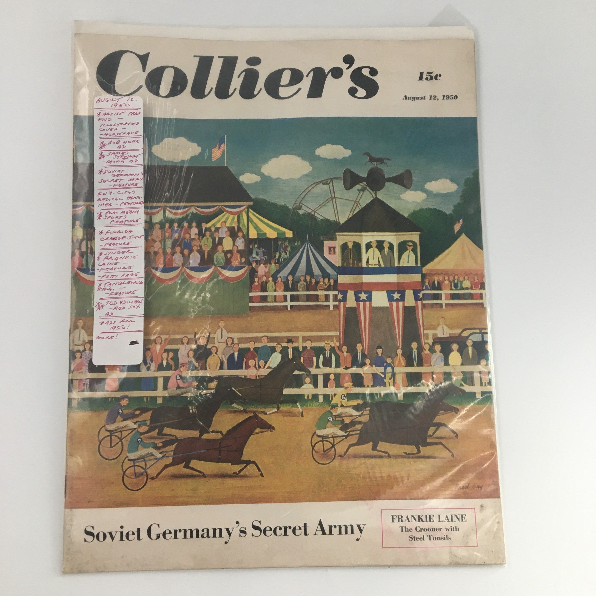 VTG Collier's Magazine August 12 1950 Soviet Germany's Secret Army, Newsstand