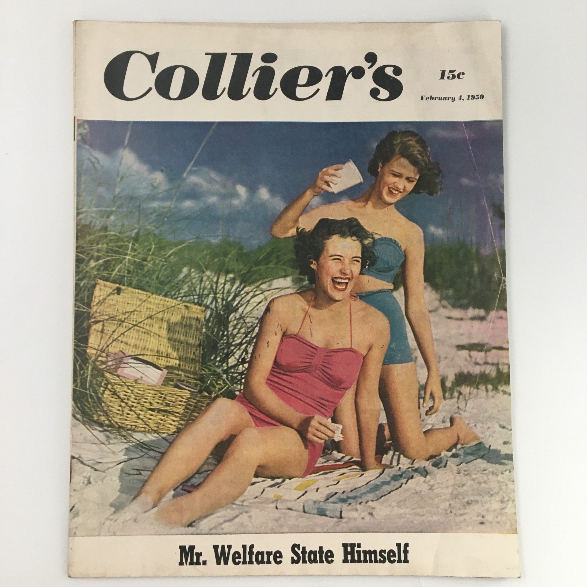 VTG Collier's Magazine February 4 1950 Mr. Welfare State Himself, Newsstand