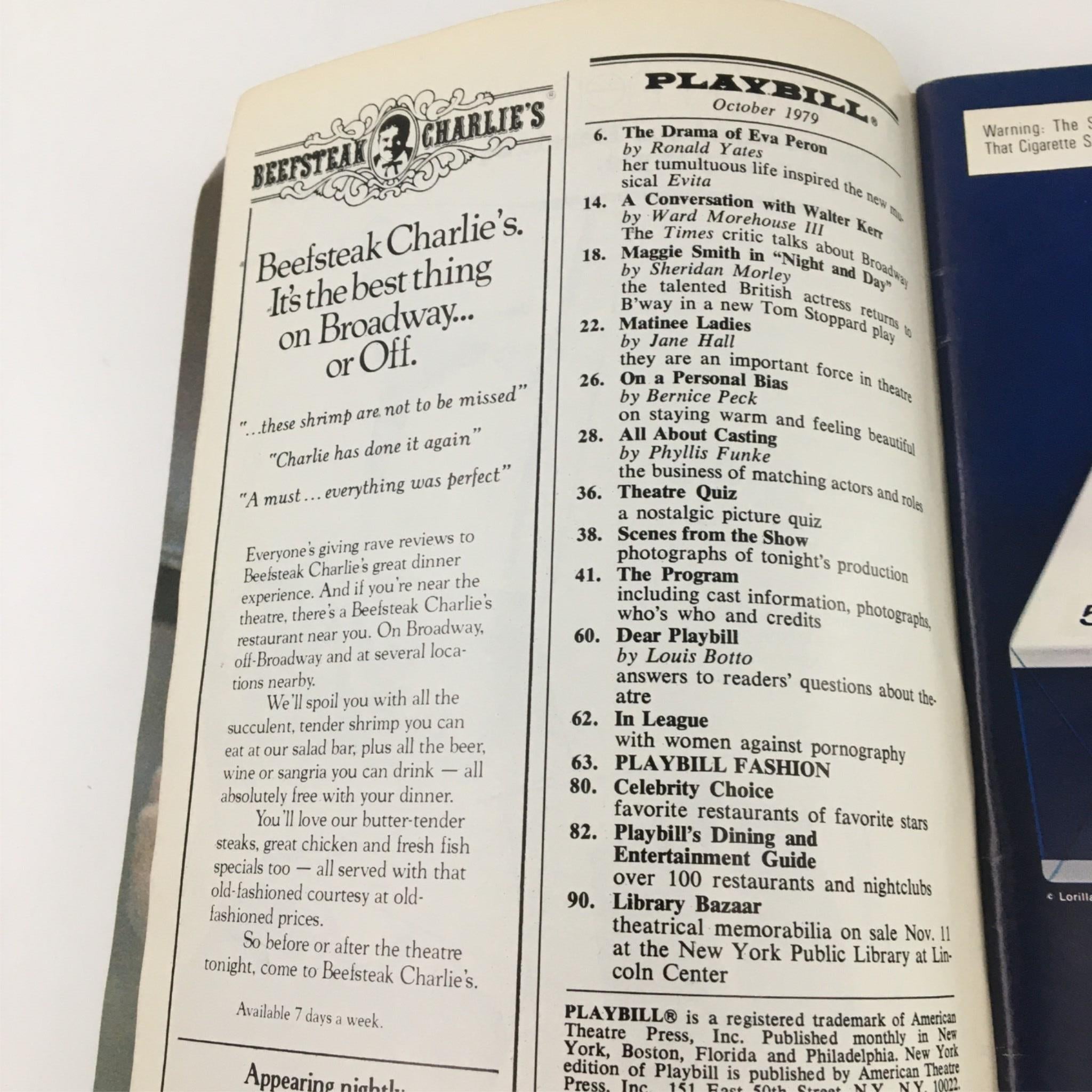 1979 Playbill St. James Theatre The 1940's Radio Hour Dee Dee Bridgewater