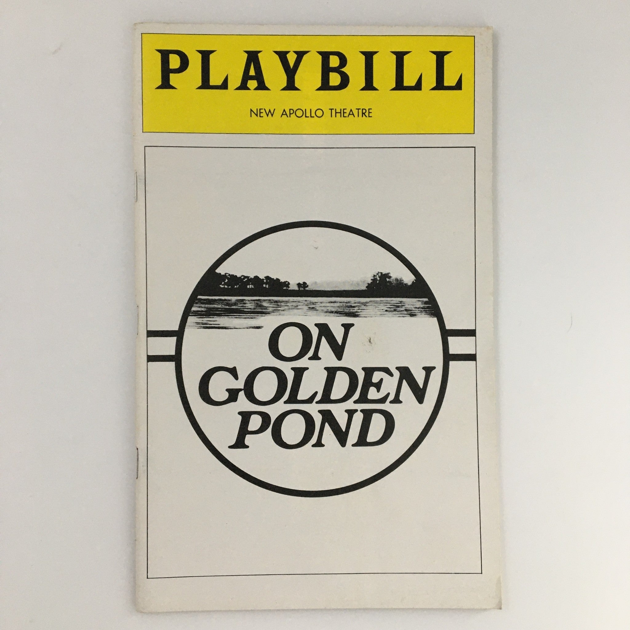 1979 Playbill New Apollo Theatre On Golden Pond Ron Carroll, Stan Lachow