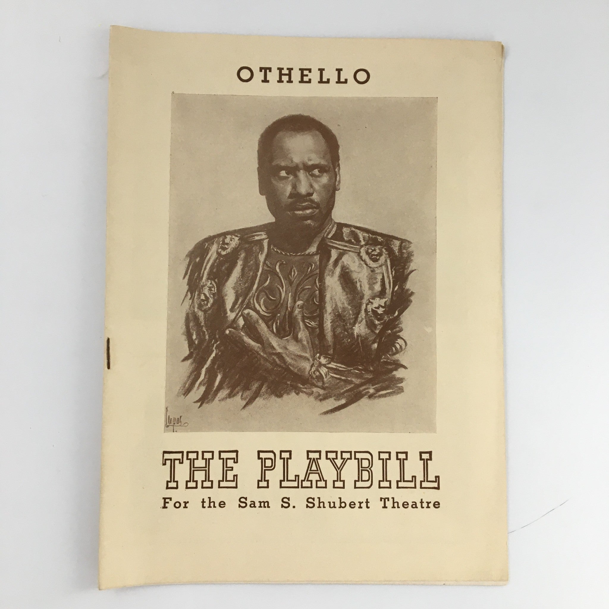 1944 Playbill Sam S. Shubert Theatre Othello, Paul Robeson Jose Ferrer Uta Hagan