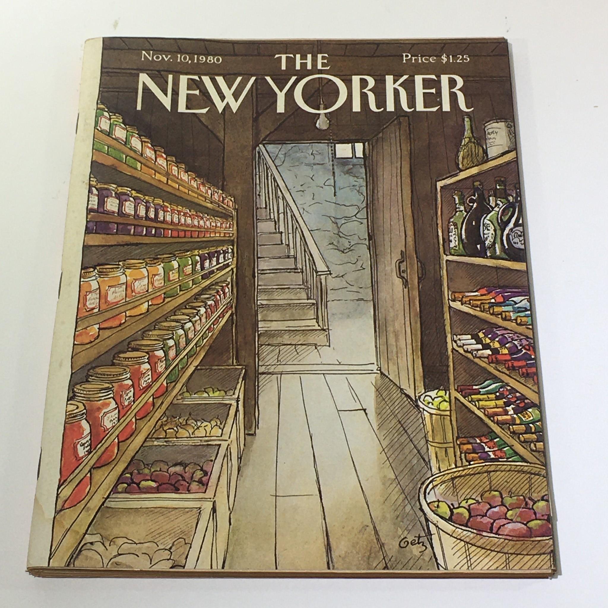 The New Yorker Magazine November 10 1980 Full Theme Cover by Arthur Getz