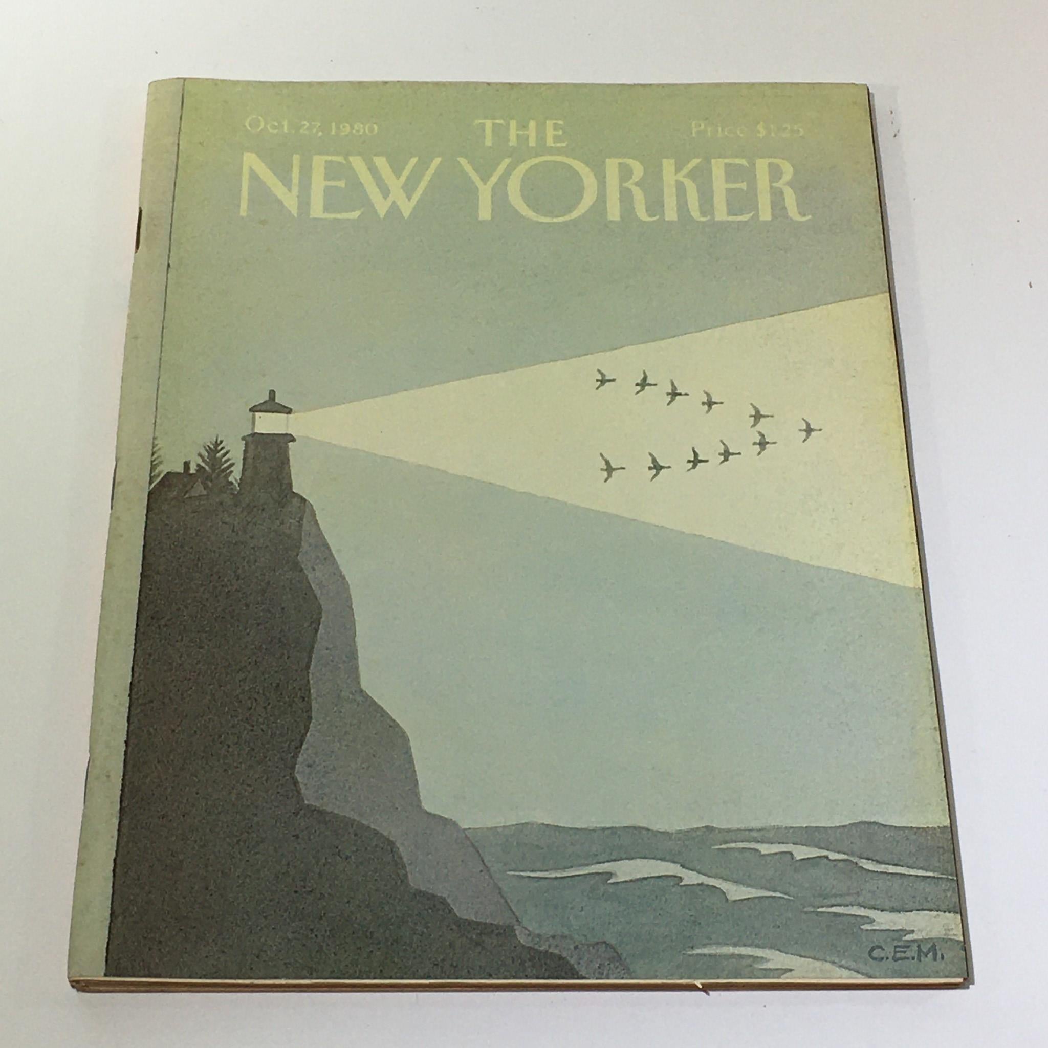 The New Yorker Magazine October 27 1980 Full Theme Cover by Charles E. Martin