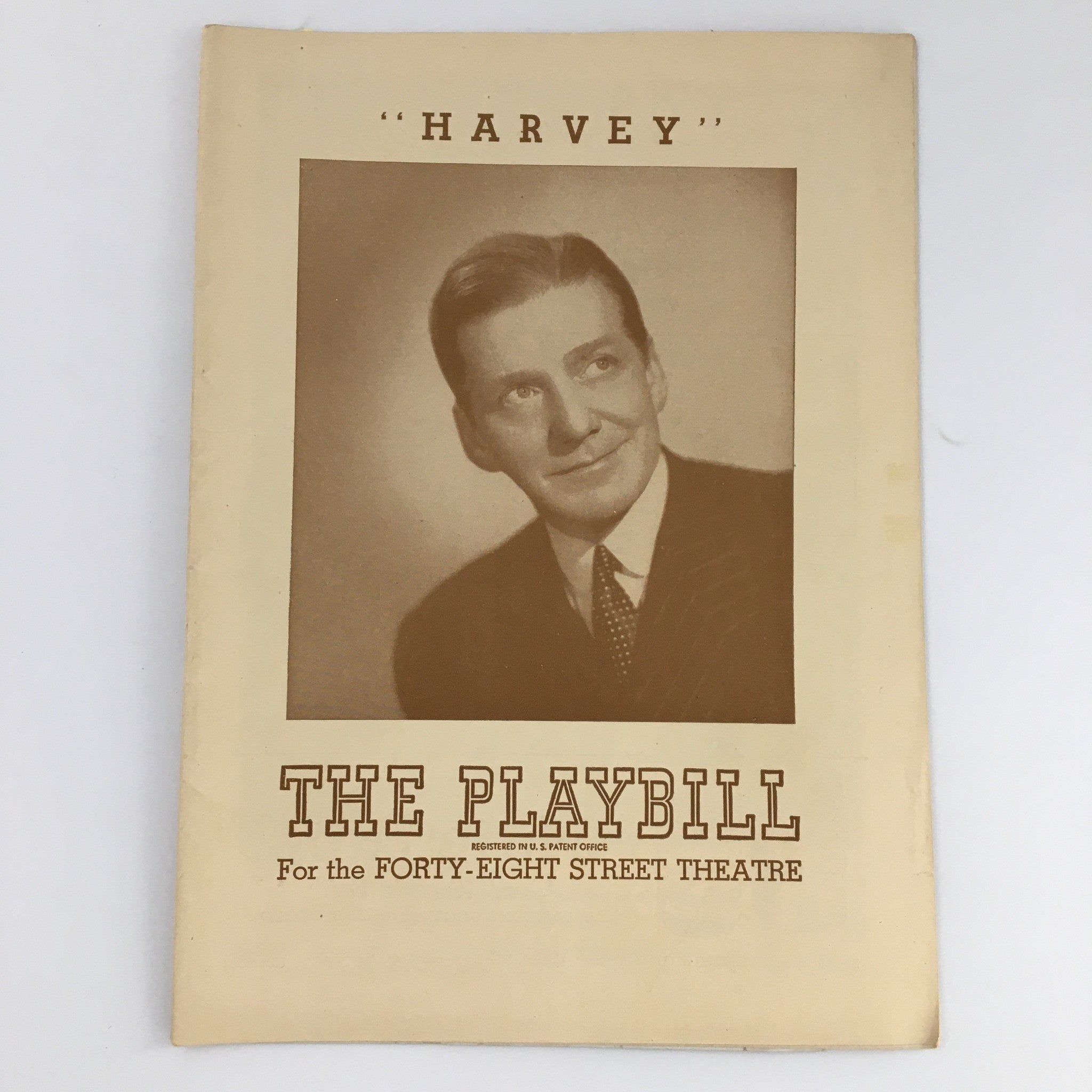 1945 Playbill Forty-Eight Street Theatre 'Harvey' Frank Fay, Josephine Hull