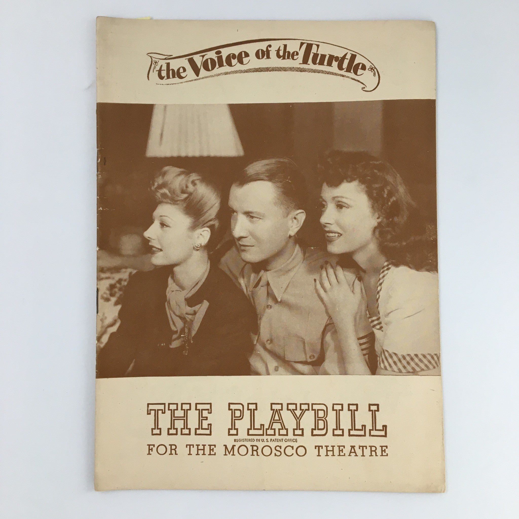 1945 Playbill The Morosco Theatre 'The Voice of the Turtle' Elliott Nugent