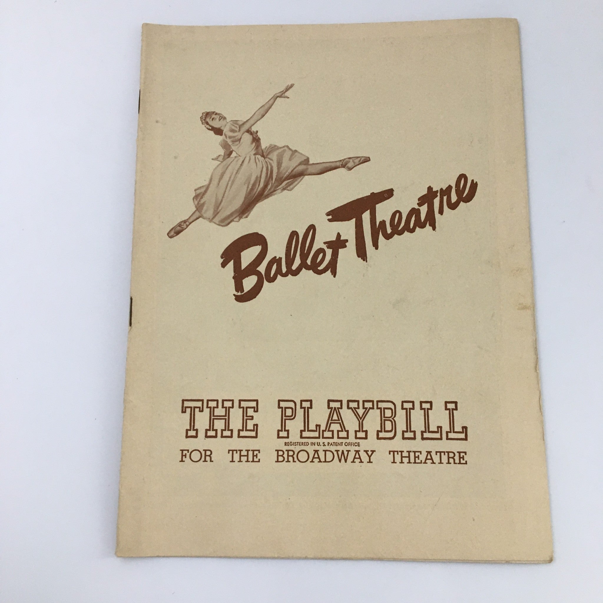 1946 Playbill The Broadway Theatre 'Ballet Theatre' Lucia Chase and Oliver Smith