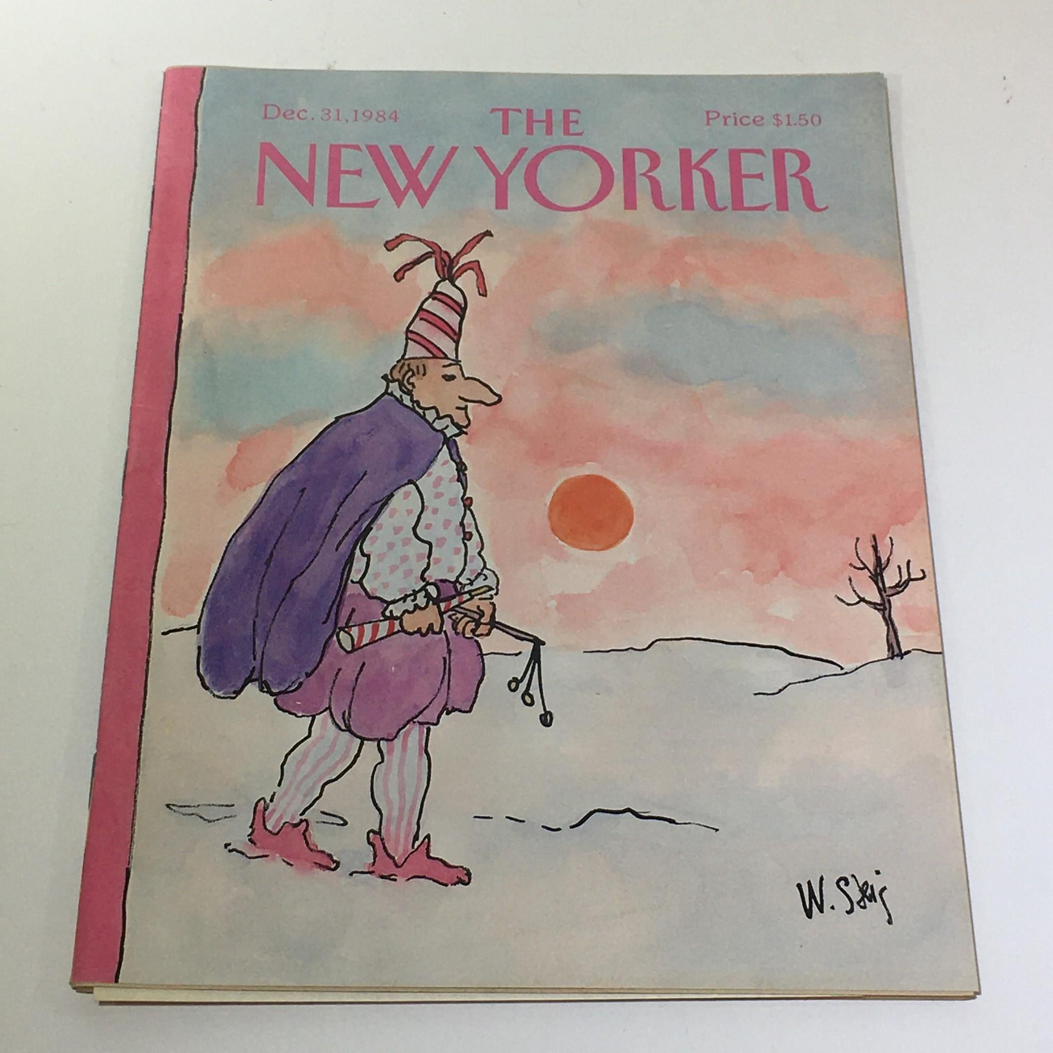 The New Yorker Magazine December 31 1984 Full Theme Cover by William Steig