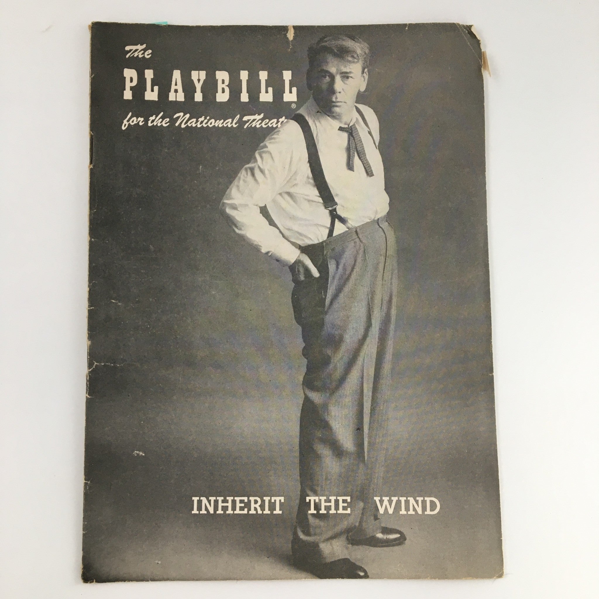 1956 Playbill National Theatre 'Inherit The Wind' Ed Begley and Alan Hewitt