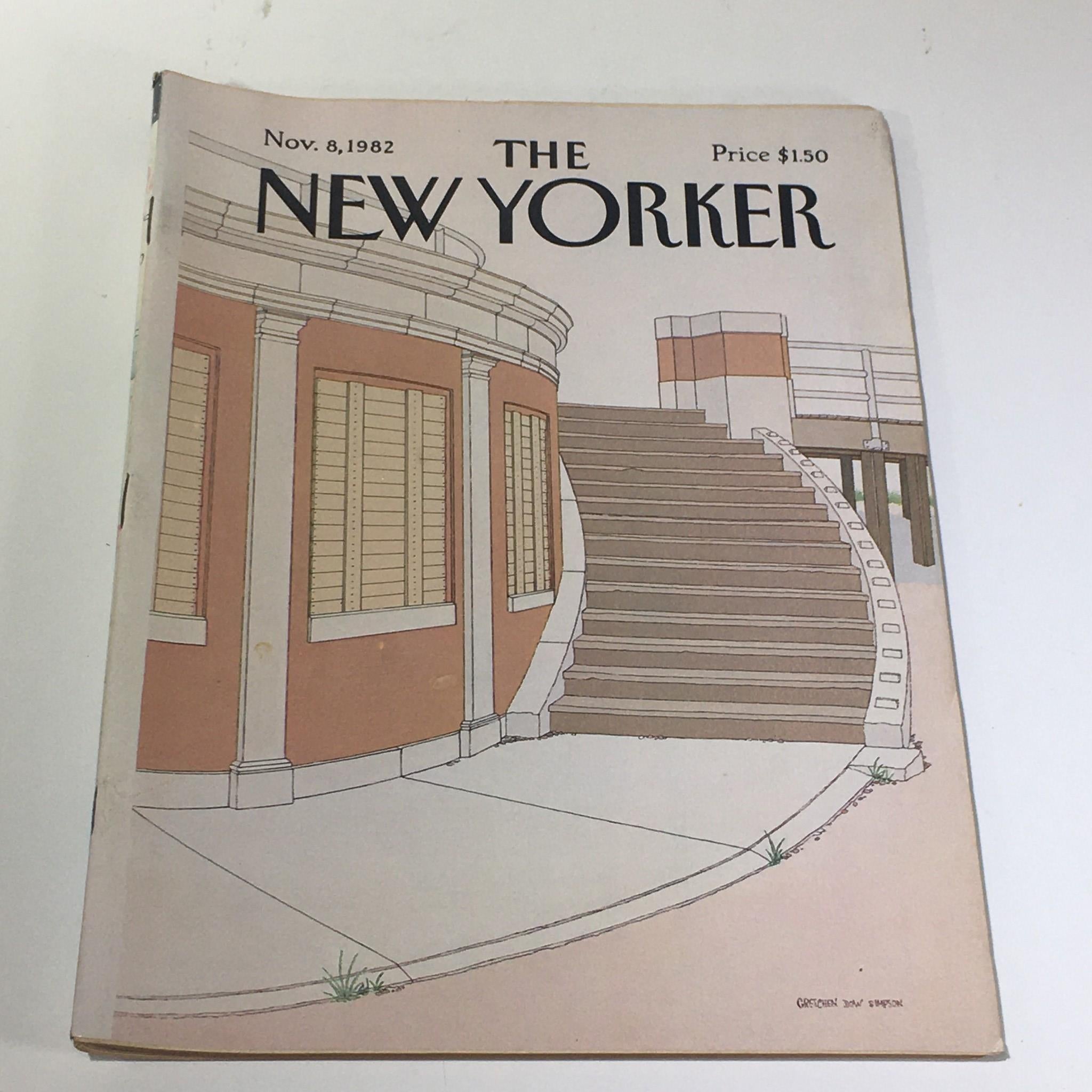 The New Yorker Magazine November 8 1982 Full Theme Cover by Gretchen Dow Simpson