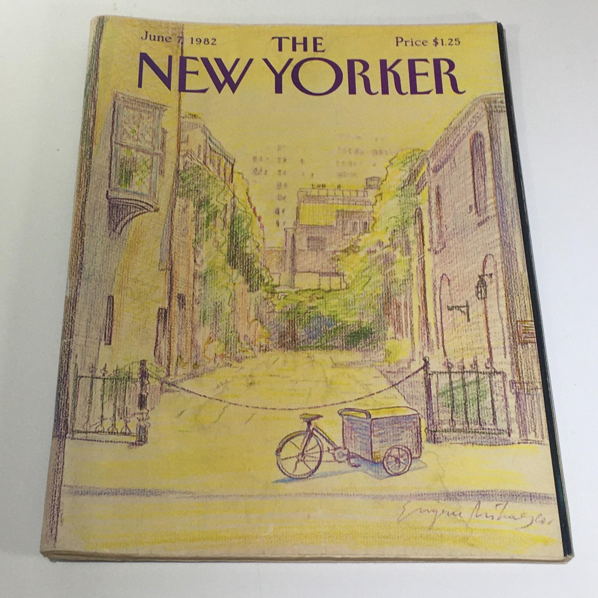 The New Yorker Magazine June 7 1982 Full Theme Cover by Eugene Mihaesco