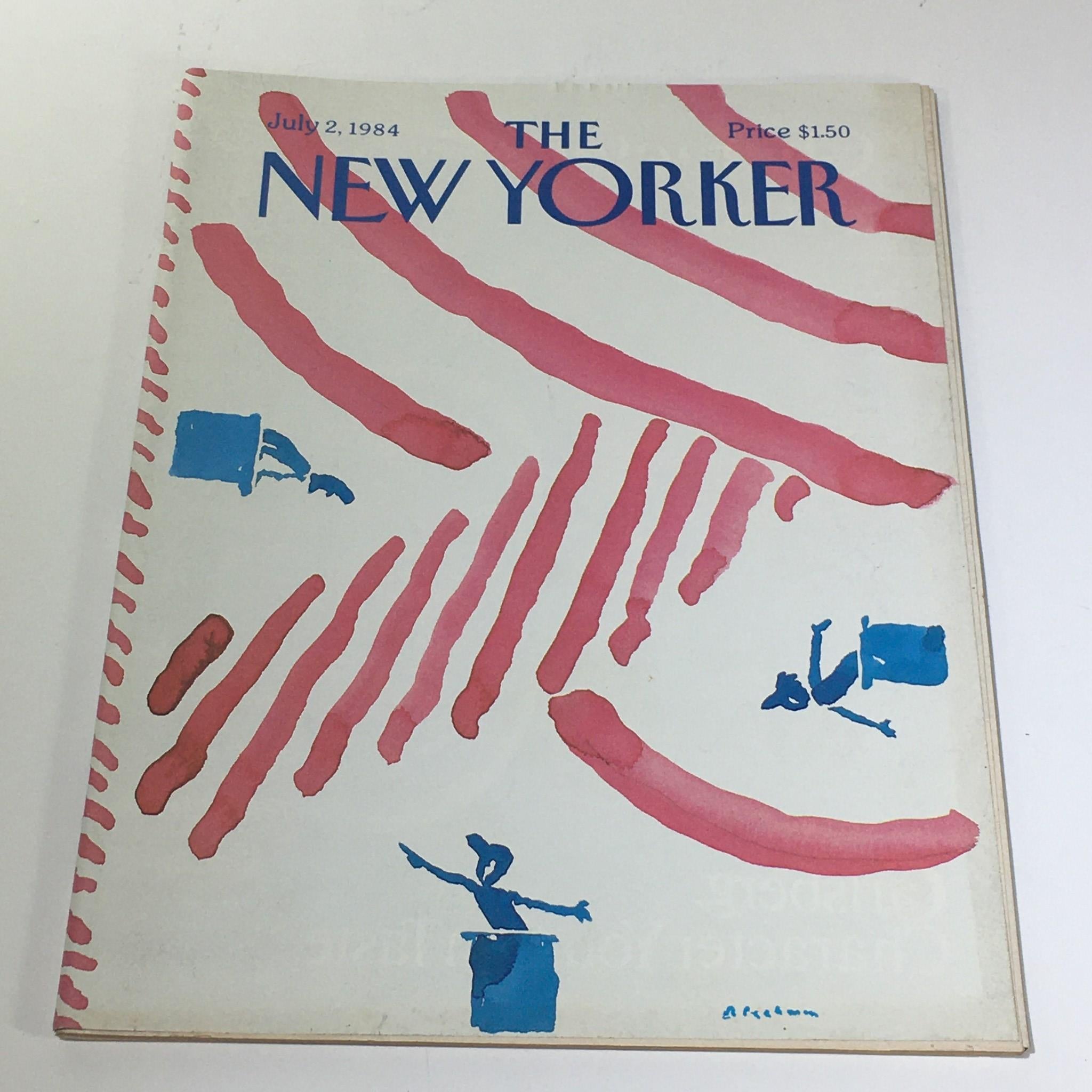 The New Yorker Magazine July 2 1984 Full Theme Cover by R.O. Blechman No Label