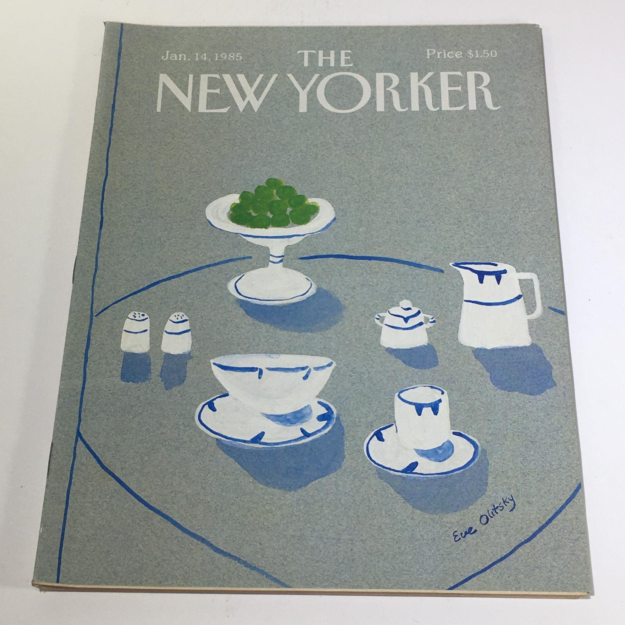 The New Yorker: January 14 1985 Full Magazine/Theme Cover Eve Olitsky