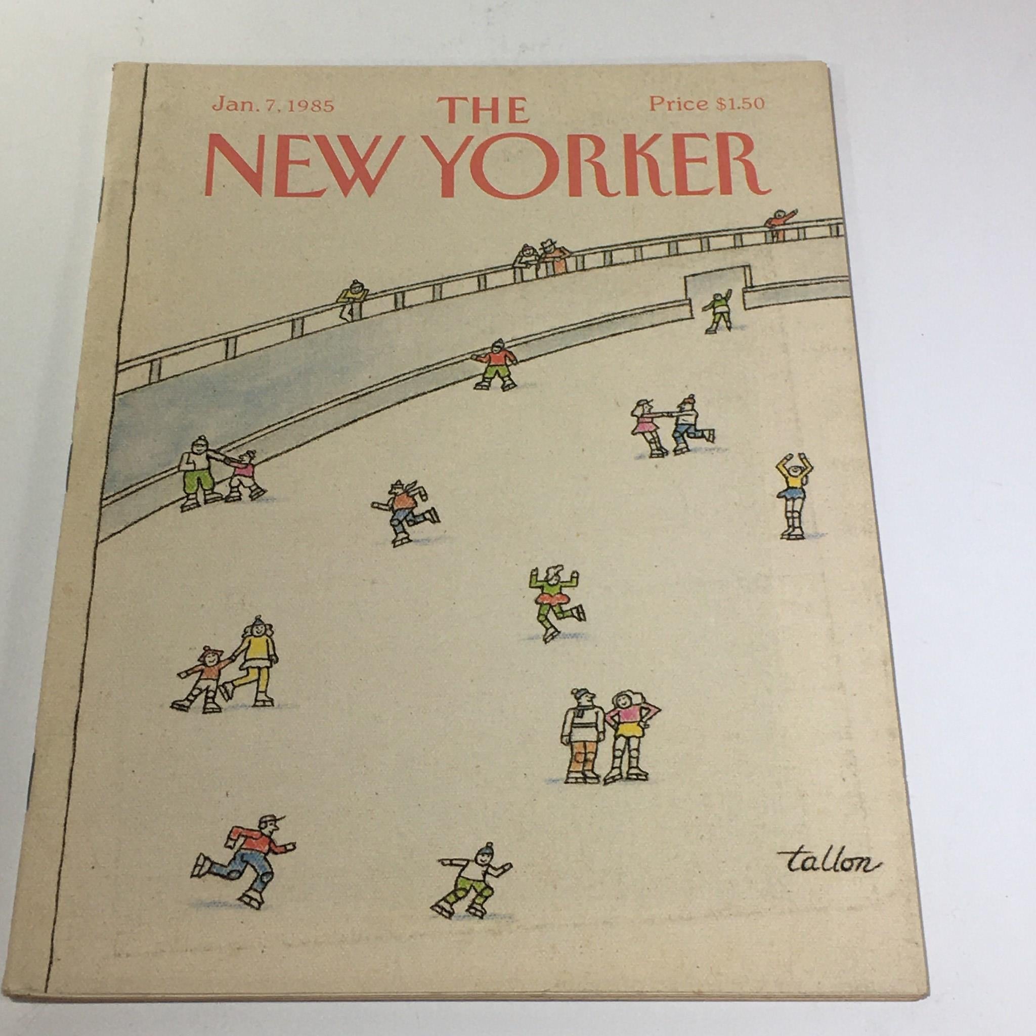 The New Yorker: January 7 1985 Full Magazine/Theme Cover Robert Tallon