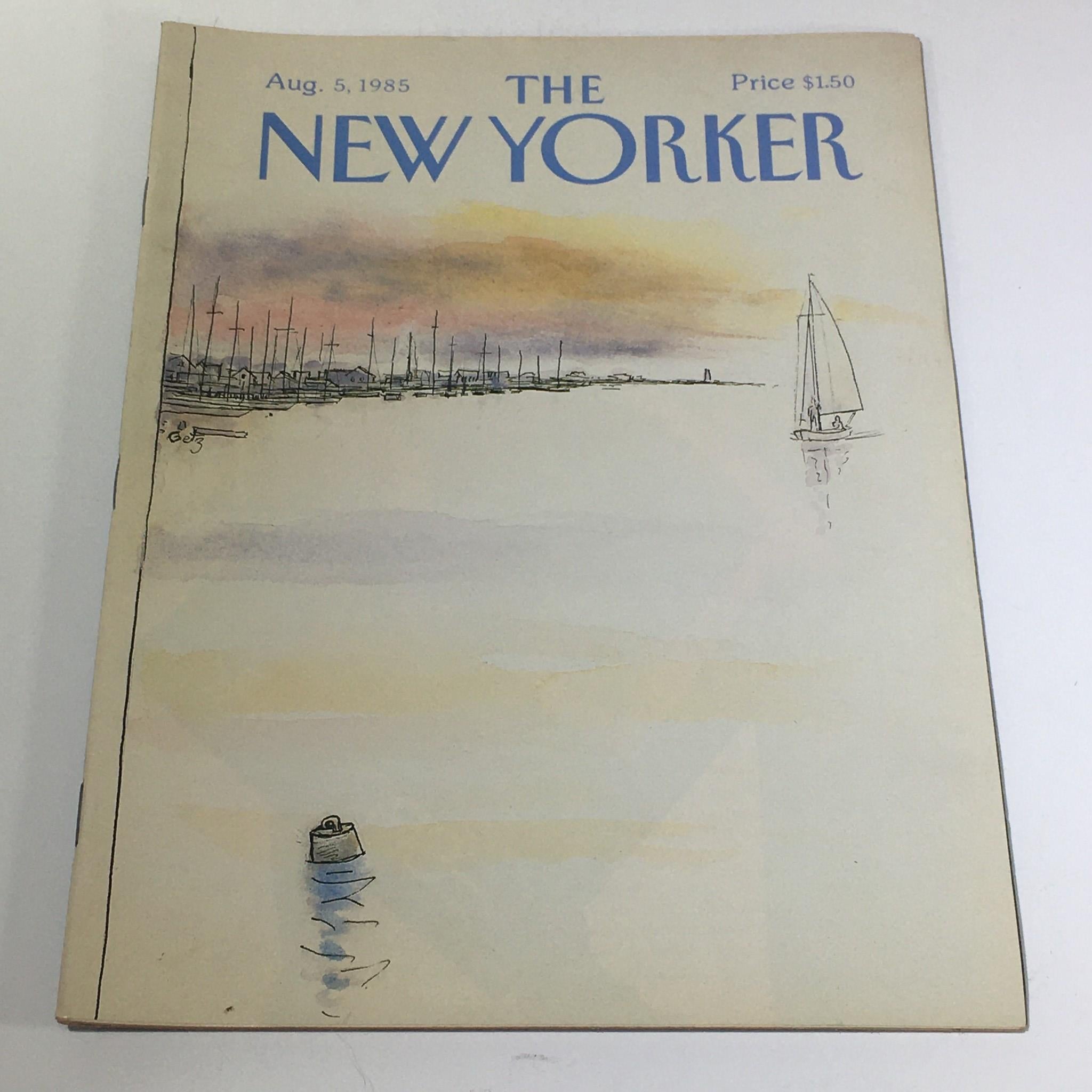 The New Yorker: August 5 1985 Full Magazine/Theme Cover Arthur Getz