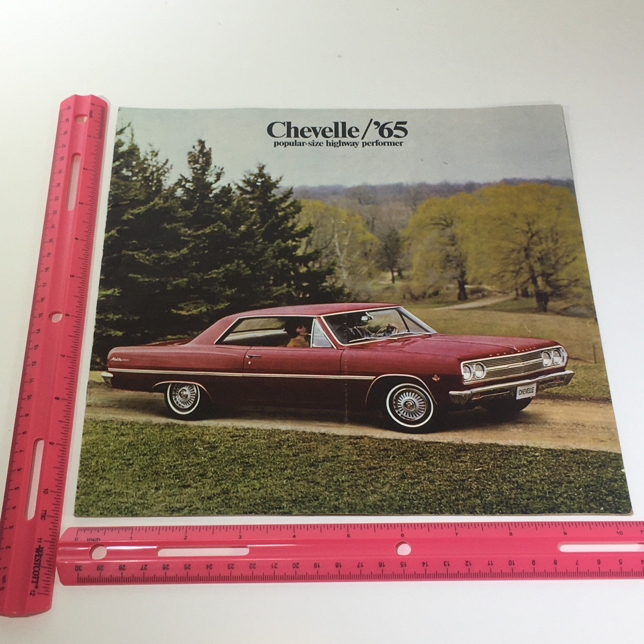 1965 Chevelle 300 Deluxe by Chevrolet 4 Door Sedan Hardtop Car Catalog Brochure