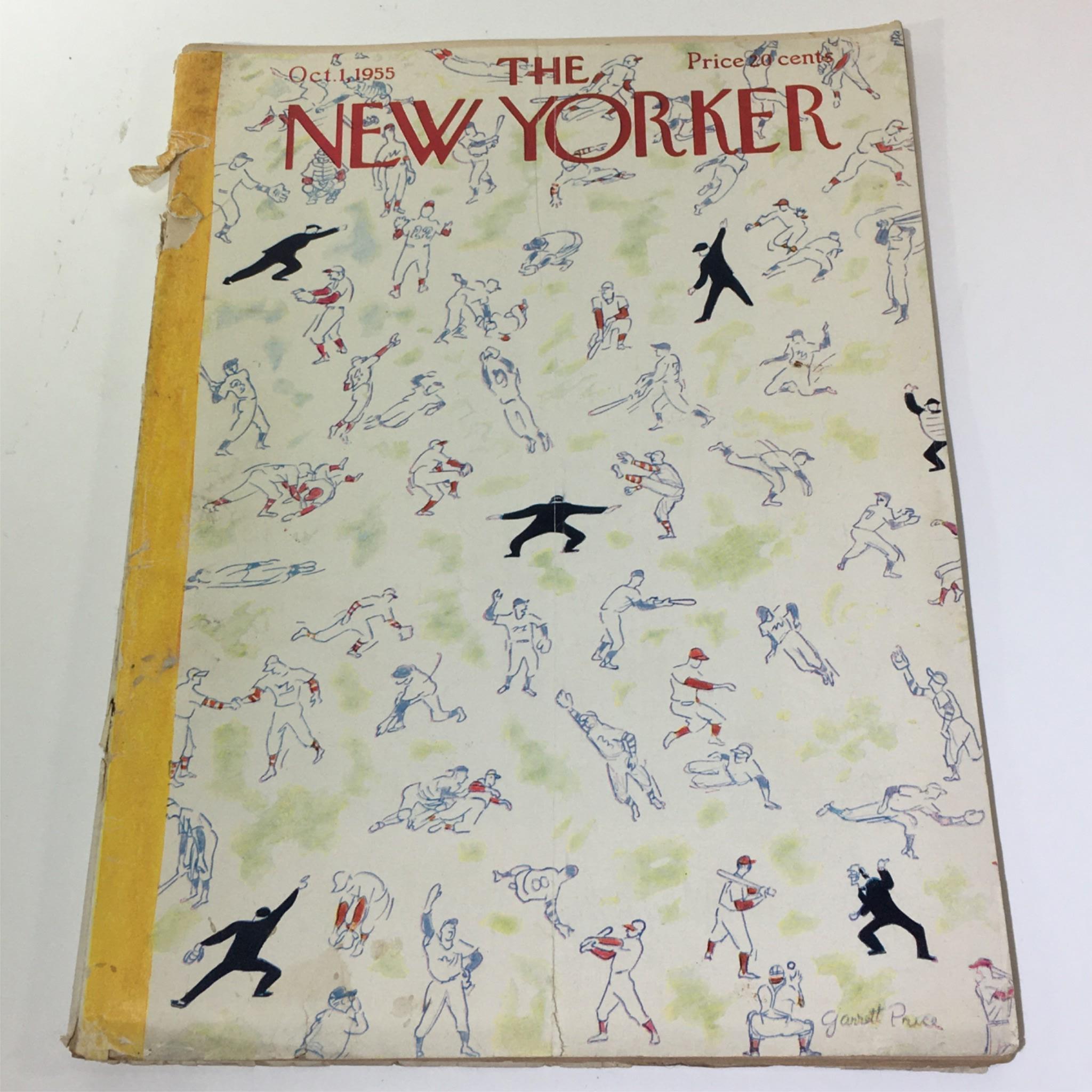 The New Yorker Magazine October 1 1955 Full Theme Cover by Garrett Price