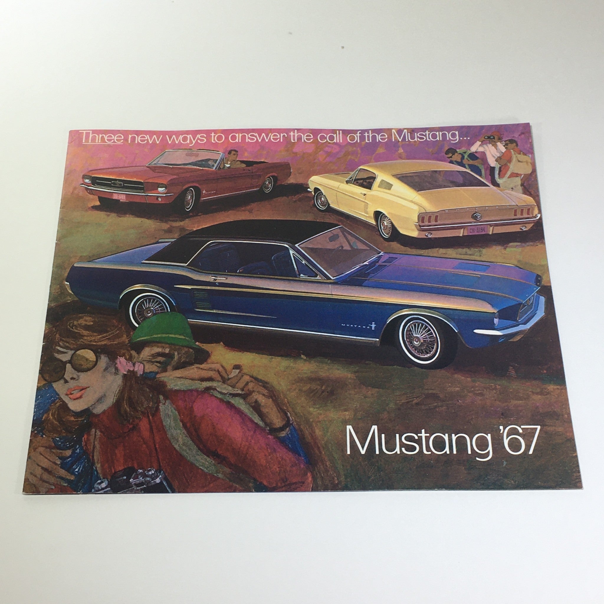 1967 Mustang 2-Door Sedan Special V-8 Engine 320HP 54-Plate Car Catalog Brochure