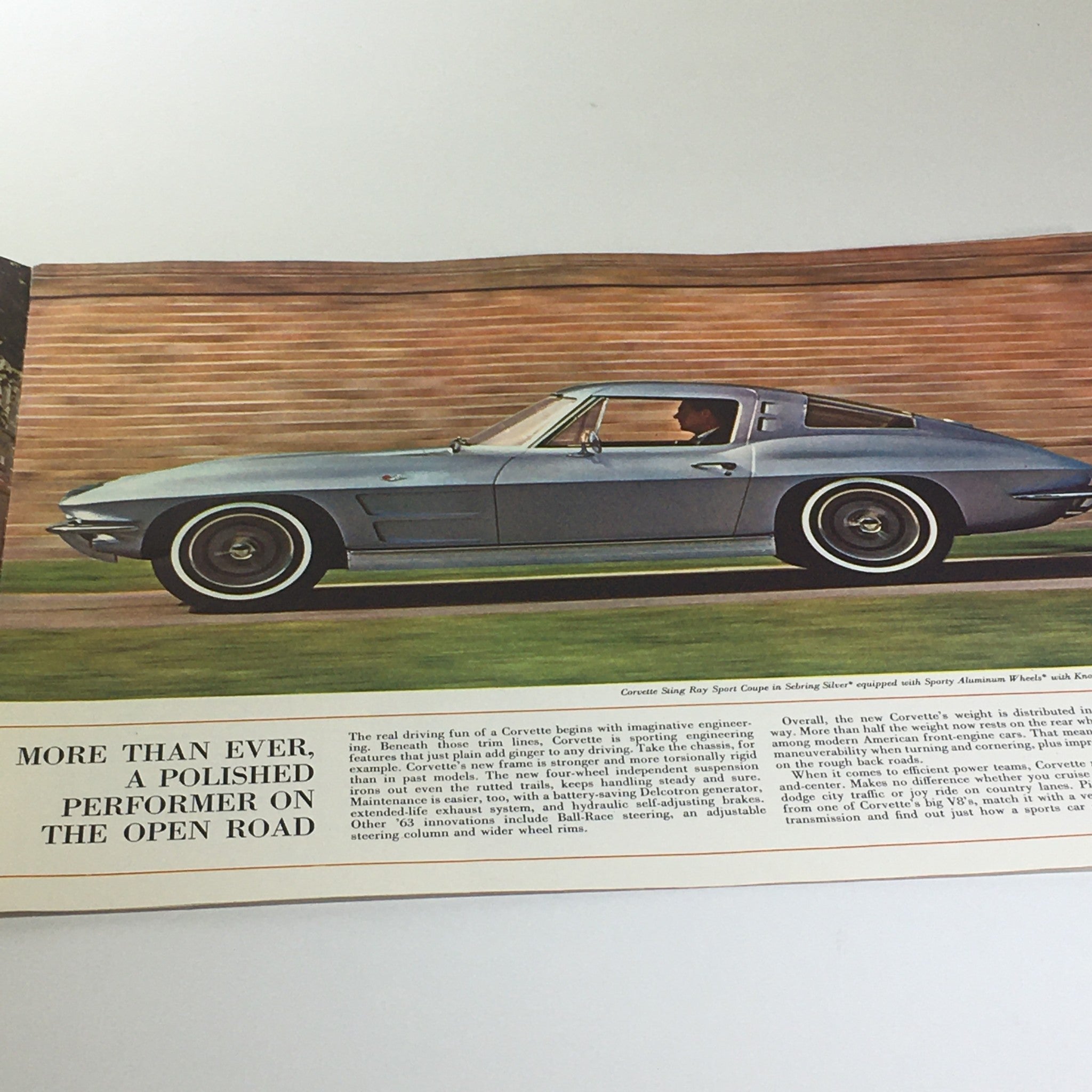 1963 The New Corvette Sting Ray Sport Coupe 12-V Electrical System Car Brochure