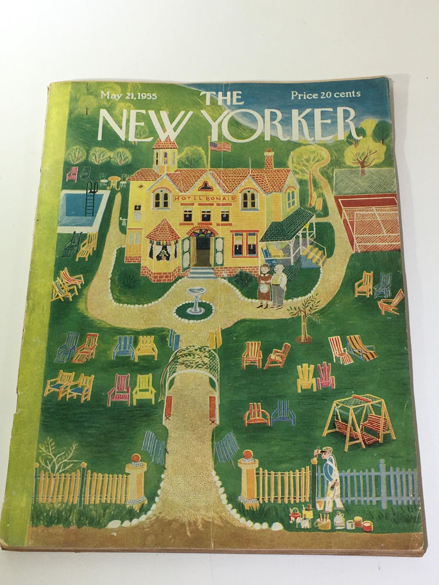 The New Yorker Magazine May 21 1955 Full Theme Cover by Ilonka Karasz No Label