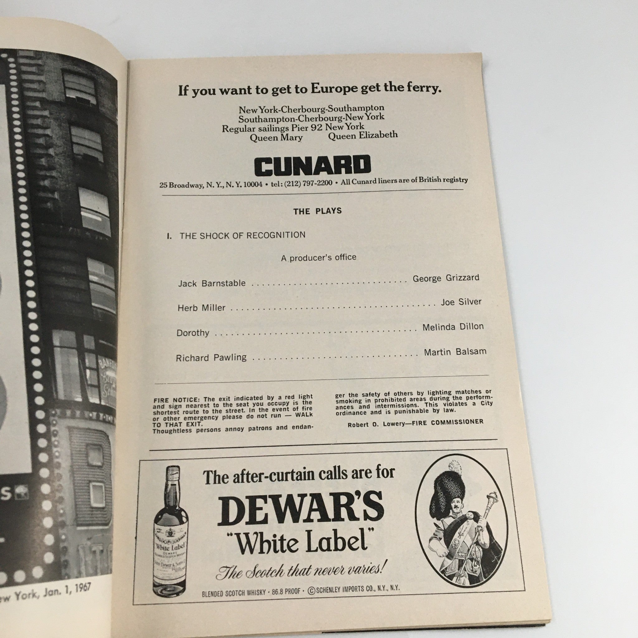 1967 Playbill Ambassador Thtr You Know I Can't Hear You When the Water's Running