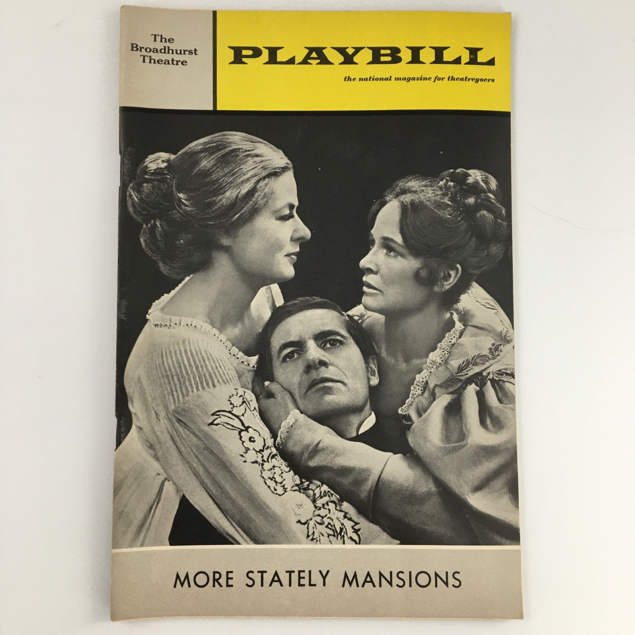 1967 Playbill The Broadhurst Theatre 'More Stately Mansions' Fred Stewart