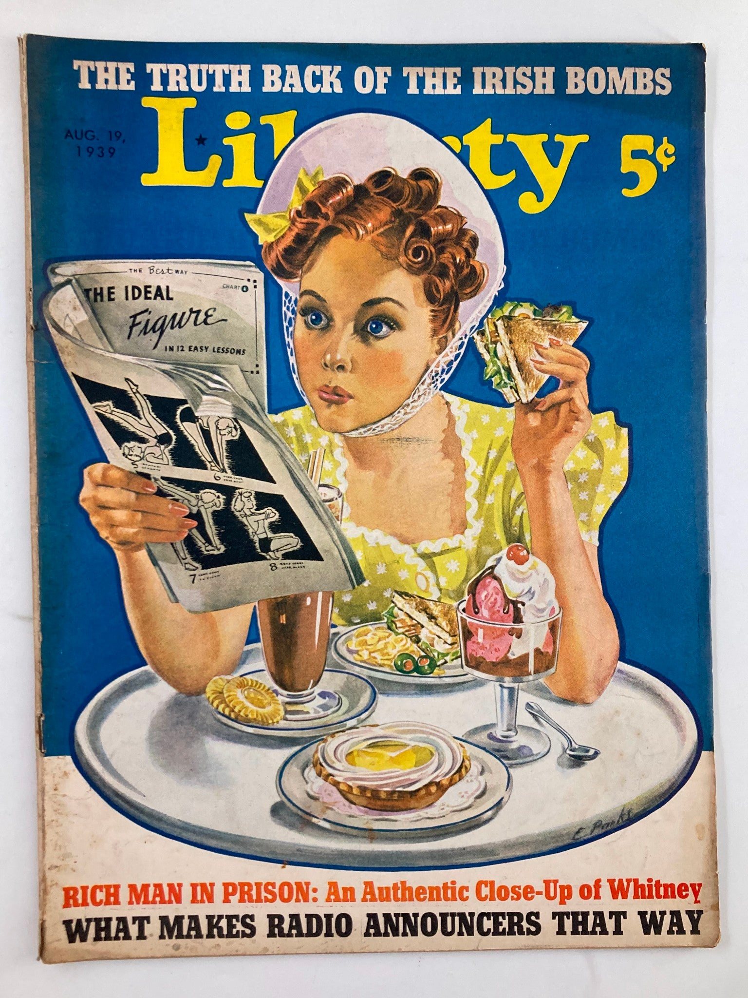 VTG Liberty Magazine August 19 1939 An Authentic Close-Up of Whitney No Label