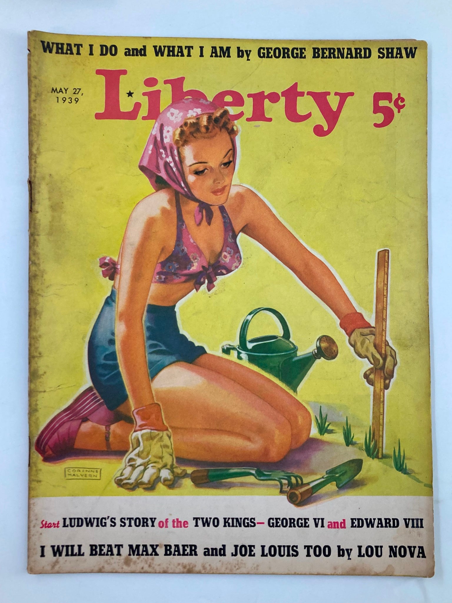 VTG Liberty Magazine May 27 1939 Ludwig's Story of the Two Kings No Label