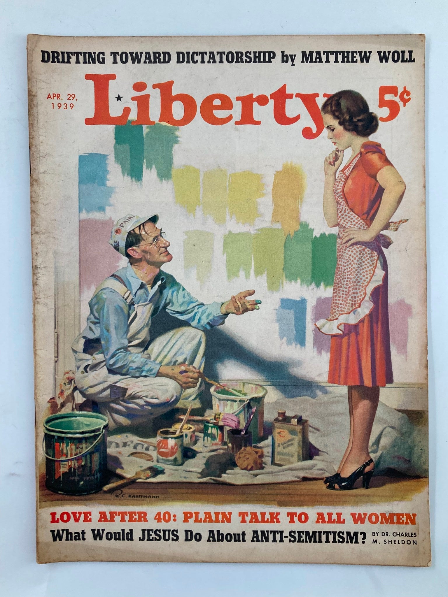 VTG Liberty Magazine April 29 1939 Love After 40 Plain Talk To Women No Label