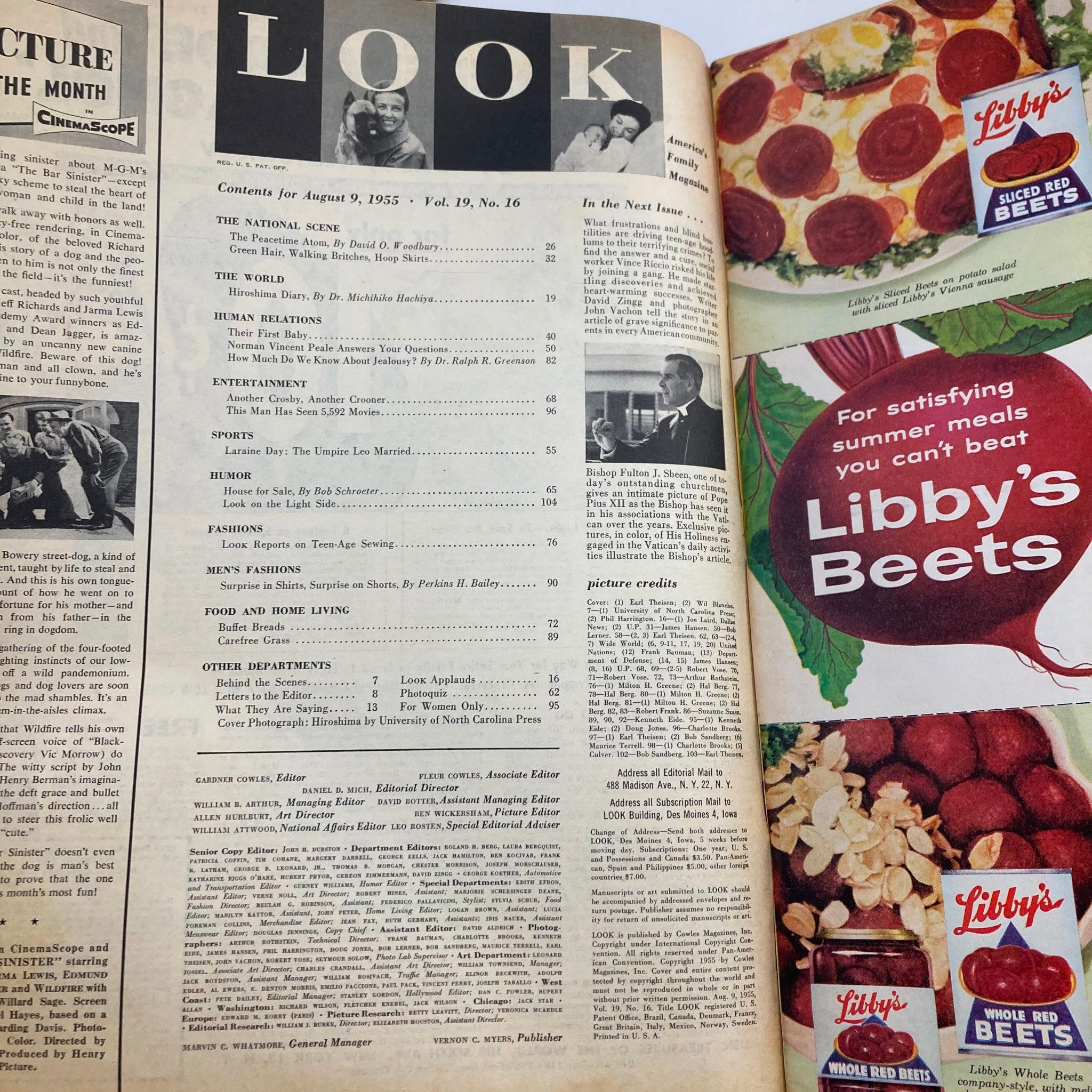 VTG Look Magazine August 9 1955 Vol 19 No. 16 Inside Hell Another War