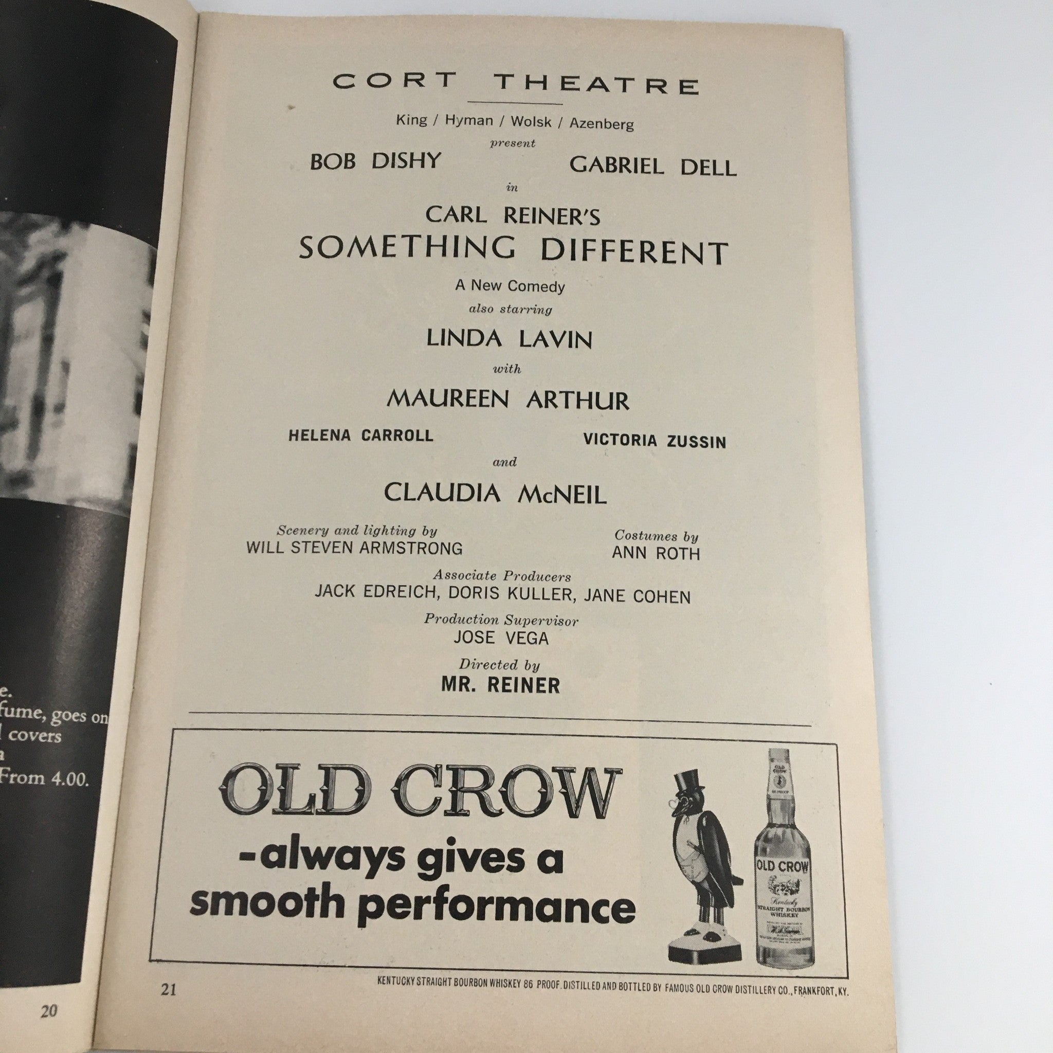 1968 Playbill Cort Theatre 'Something Different' Linda Lavin, Maureen Arthur