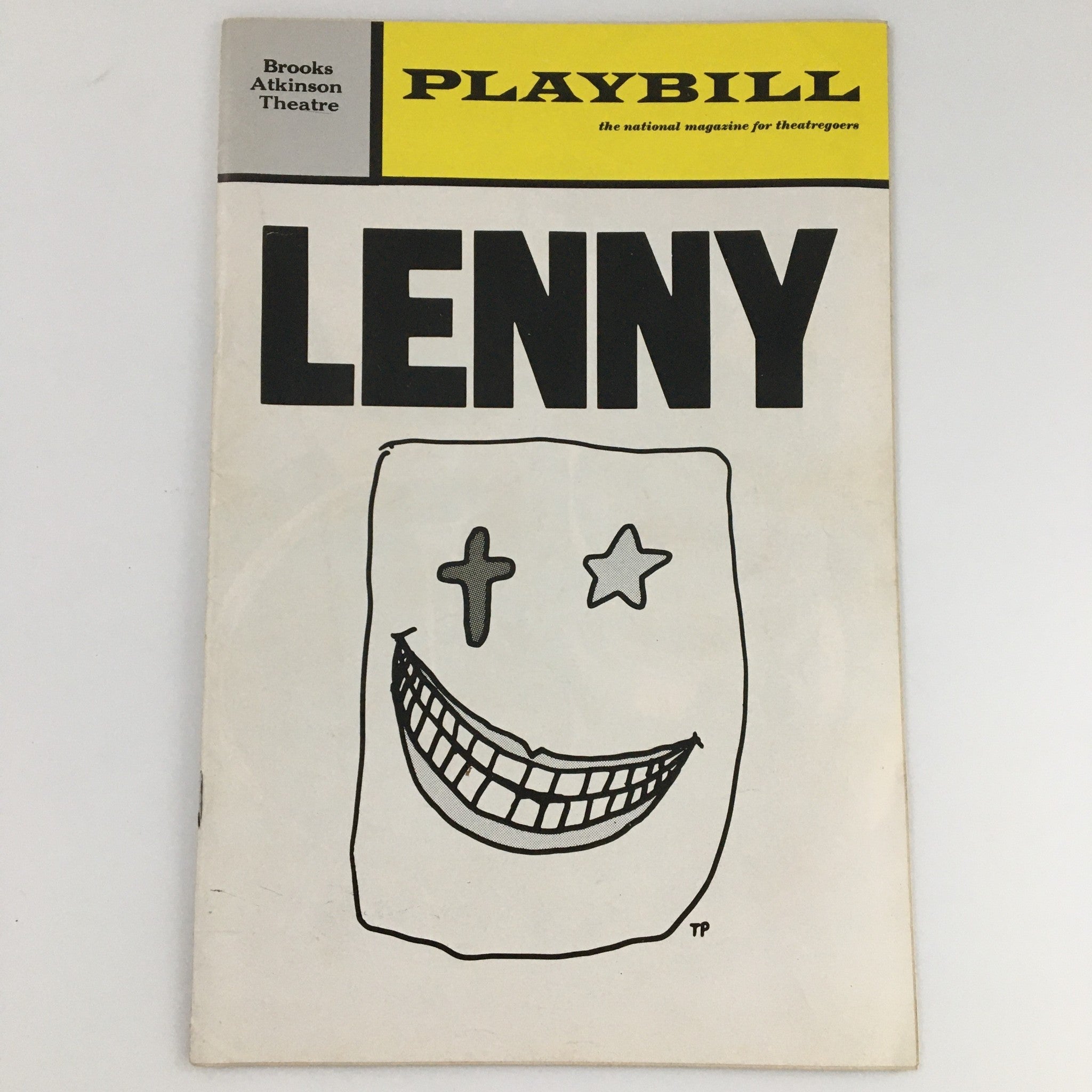 1971 Playbill Brooks Atkinson Theatre 'Lenny' Cliff Gorman and Erica Yohn