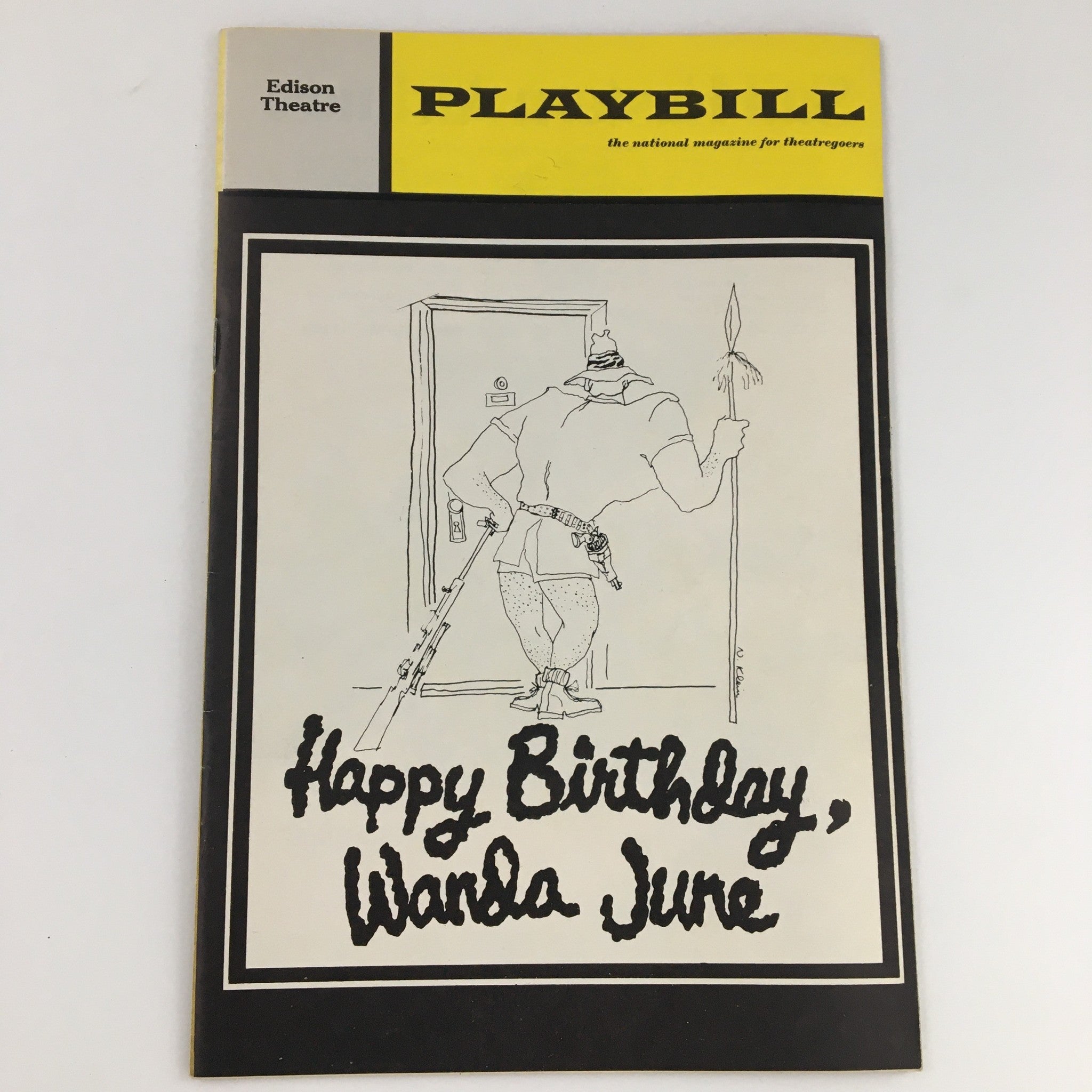 1971 Playbill Edison Theatre 'Happy Birthday Wanda June' Keith Charles