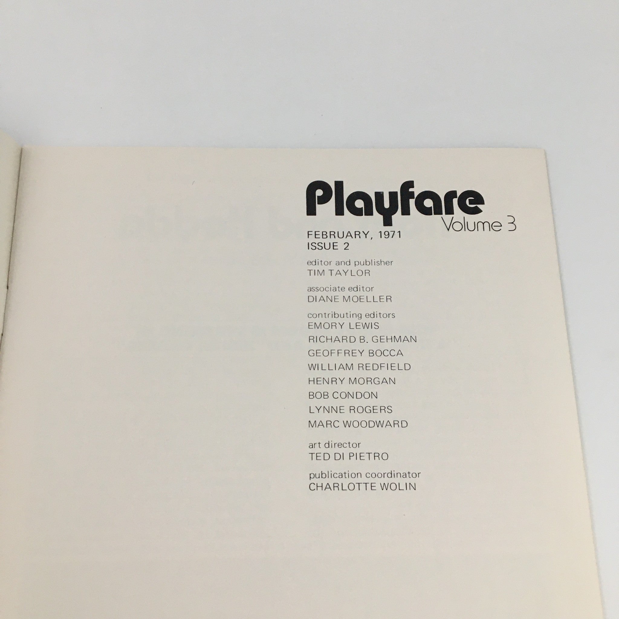 1971 Playfare 'Once Flew Over The Cuckoo's Nest' Dale Wasserman, Lane Smith