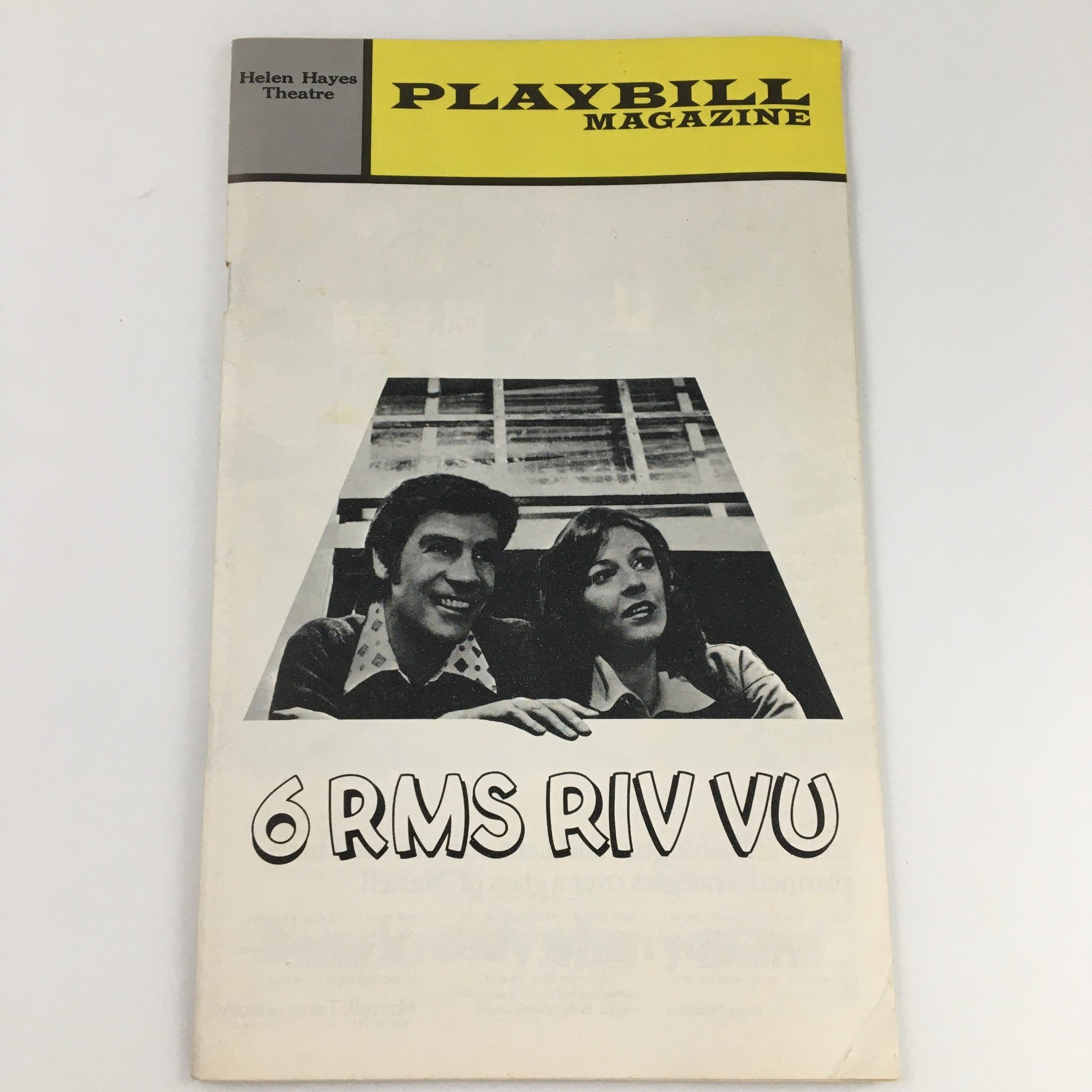 1972 Playbill Helen Hayes Theatre '6 Rms Riv Vu' Jerry Orbach, Jane Alexander